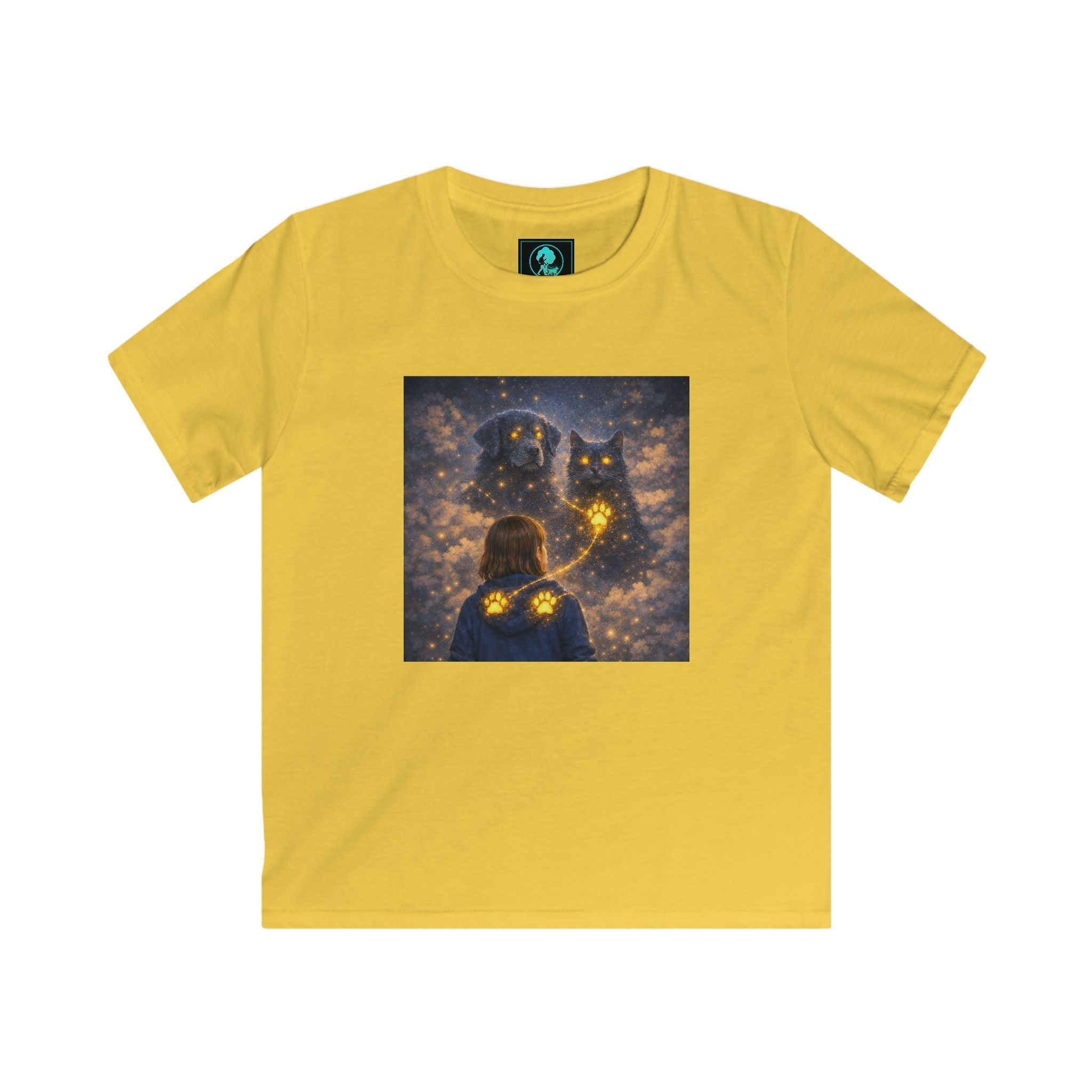 Kids Tee — Magical Night Owl & Girl Glow Design
