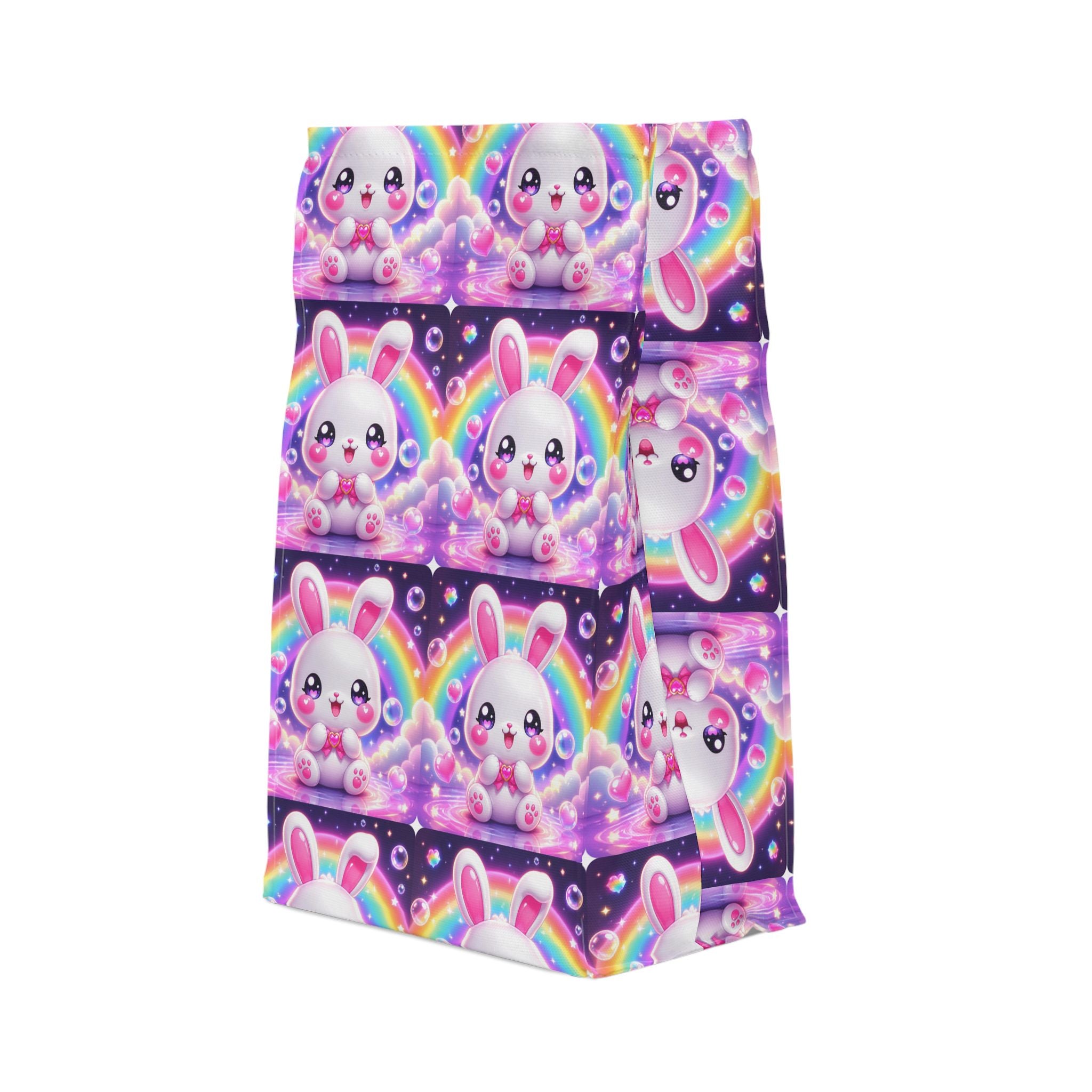 🐰 NanoBuddy Bunny™ Kids Lunch Bag — Pastel Bubble Bunny (PreK–2nd)