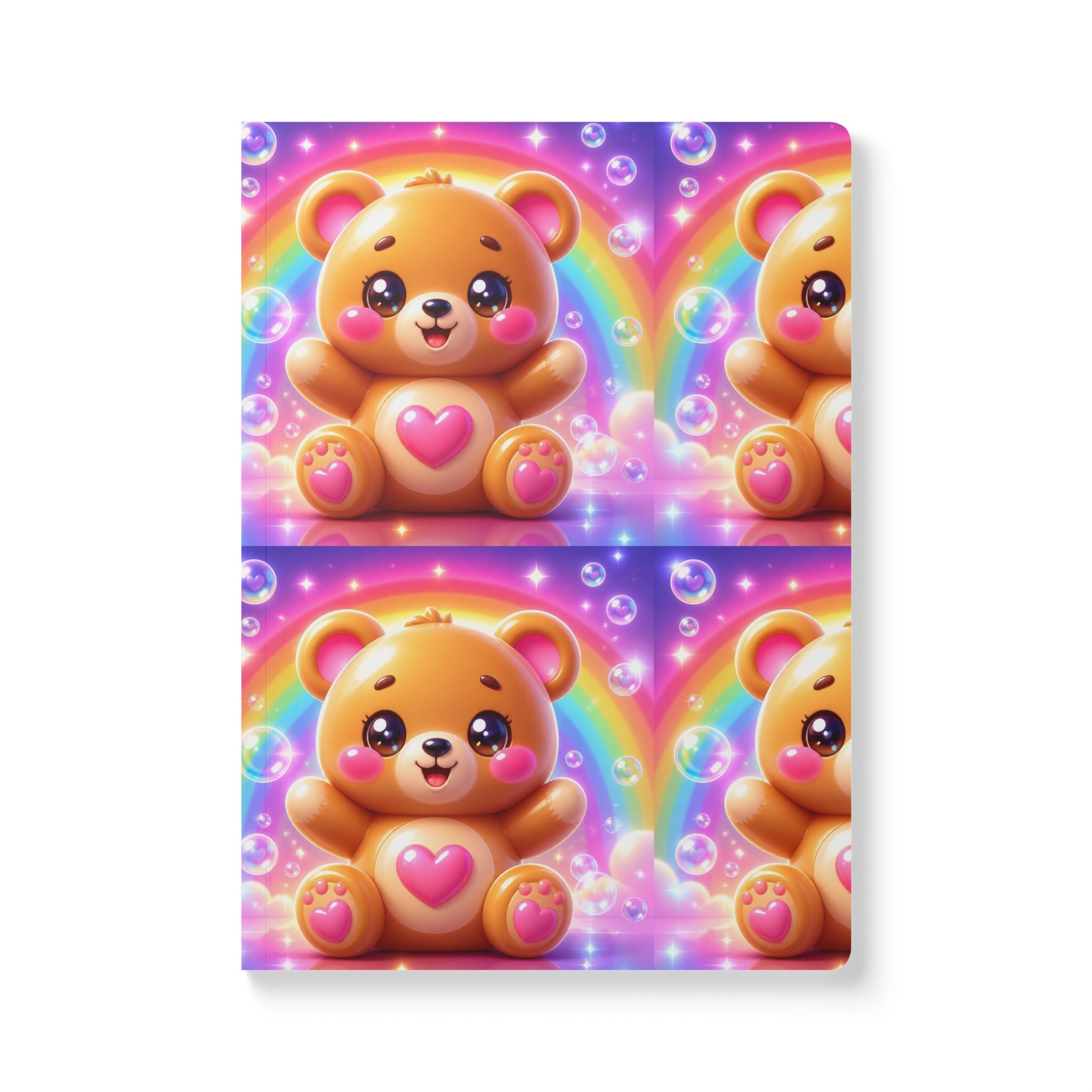 🧸 NanoBuddy Bear™ Kids Mini Notebook — Cozy Bubble Bear (PreK–2nd)