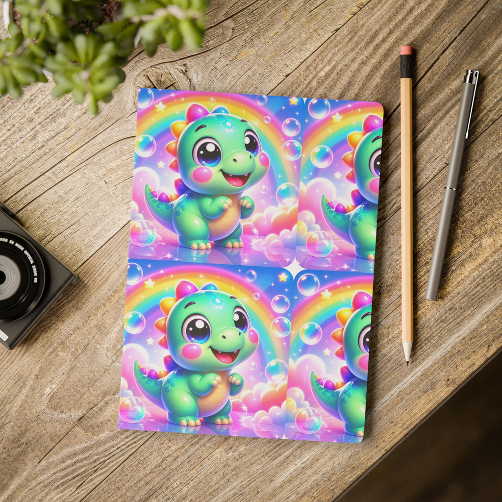 🦖 NanoBuddy Dino™ Kids Mini Notebook — Friendly Bubble Dino (PreK–2nd)