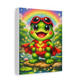 🐸 NanoBuddy Frog™ Kids Wall Art — Kawaii Bubble Frog Print (8×10)