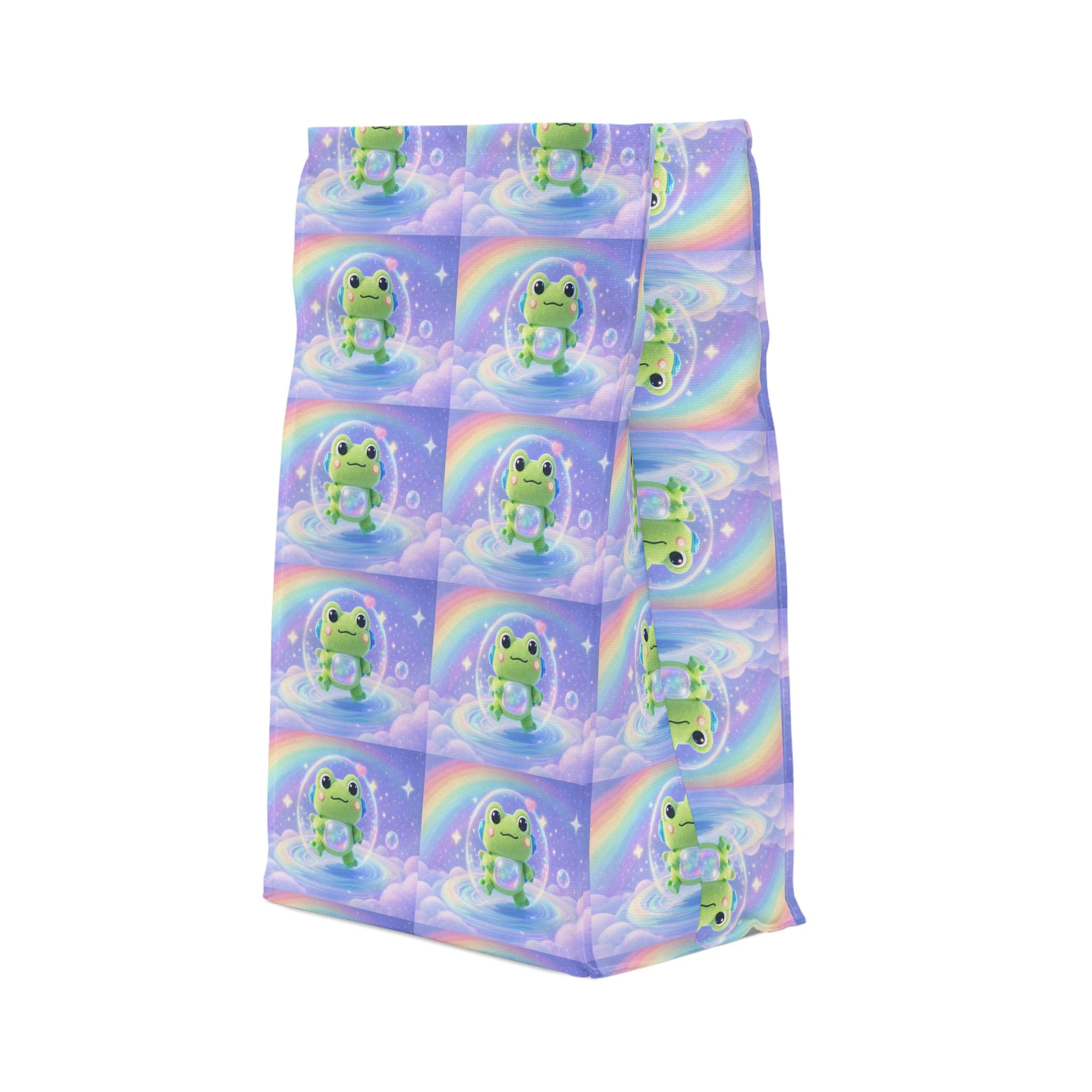 🐸 NanoBuddy Frog™ Kids Lunch Bag — Kawaii Bubble Frog (PreK–2nd)