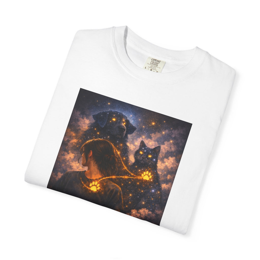Galaxy Cats T-Shirt — Glowing Cosmic Cat Duo Graphic Tee