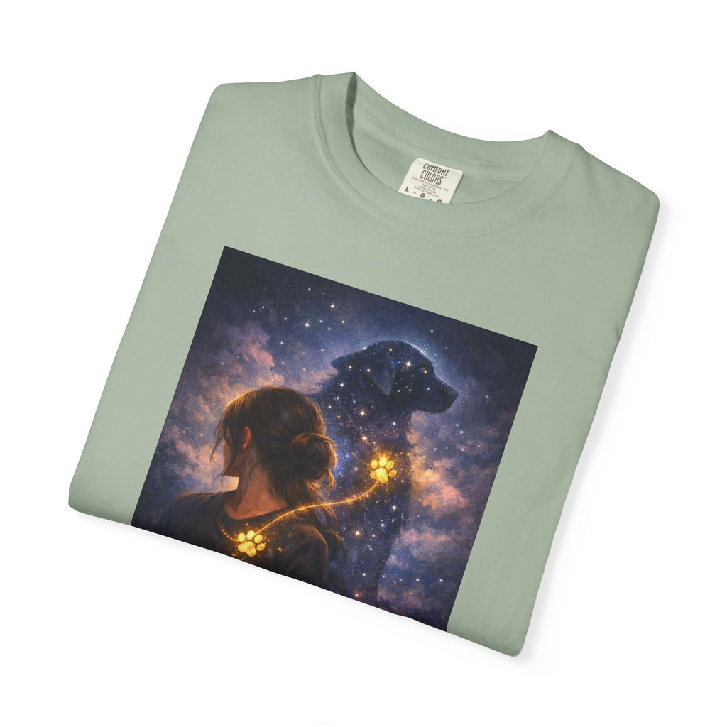Constellation Lovers T-Shirt — Cosmic Couple Art Tee (Starry Night Embrace)