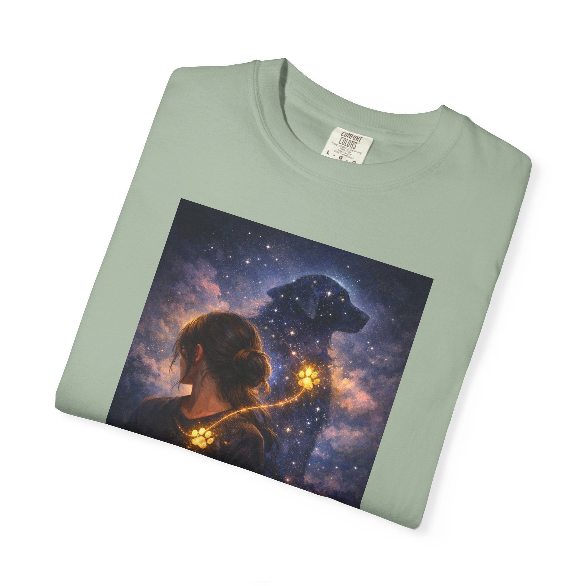Constellation Lovers T-Shirt — Cosmic Couple Art Tee (Starry Night Embrace)