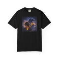 Constellation Lovers T-Shirt — Cosmic Couple Art Tee (Starry Night Embrace)