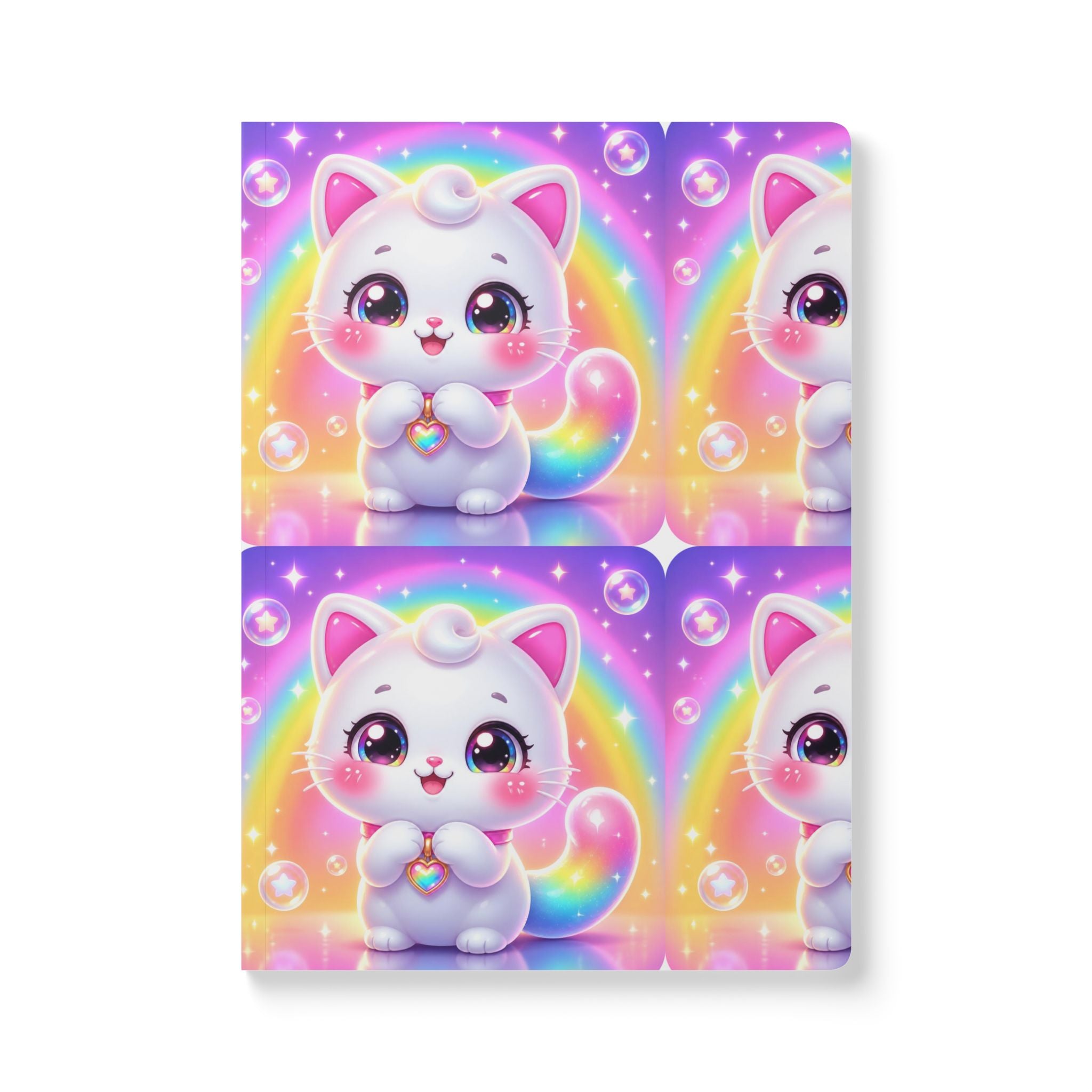 🐱 NanoBuddy Cat™ Kids Mini Notebook — Sweet Bubble Kitty (PreK–2nd)