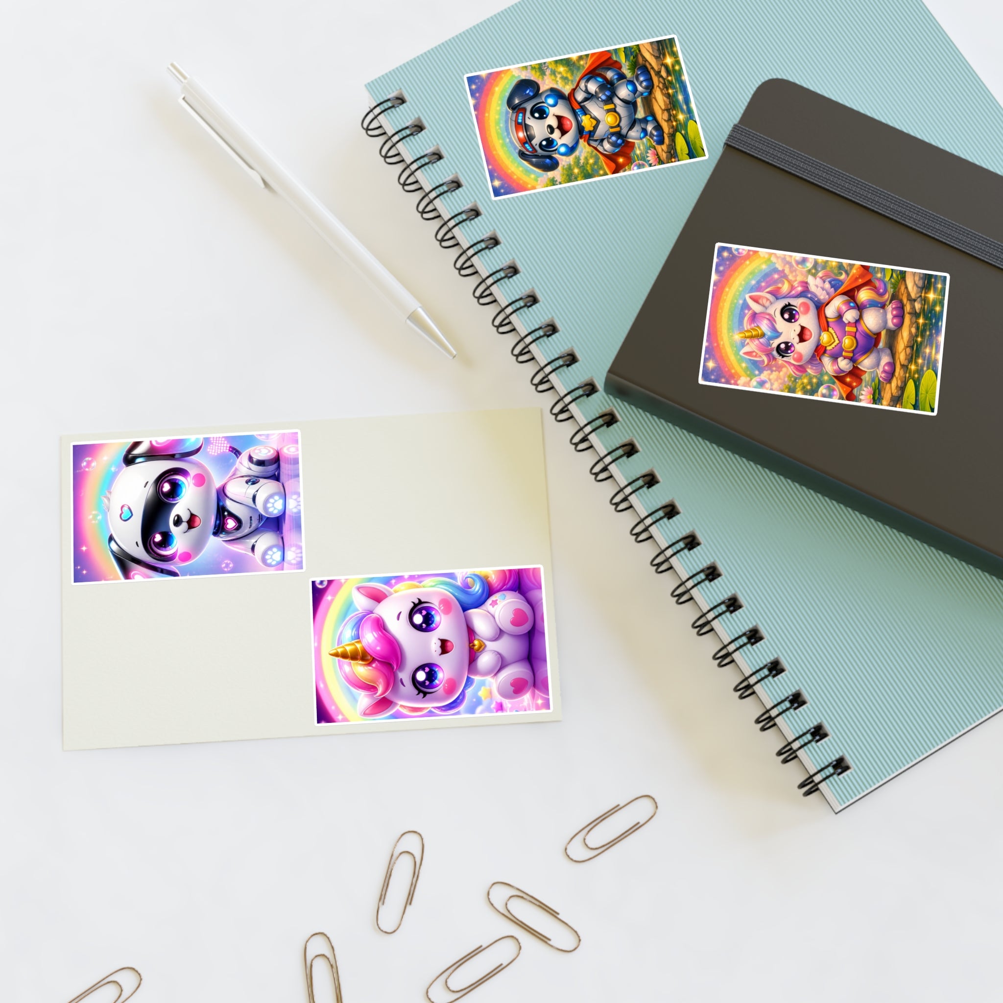 NanoBuddy Robo Pup & Unicorn Stickers