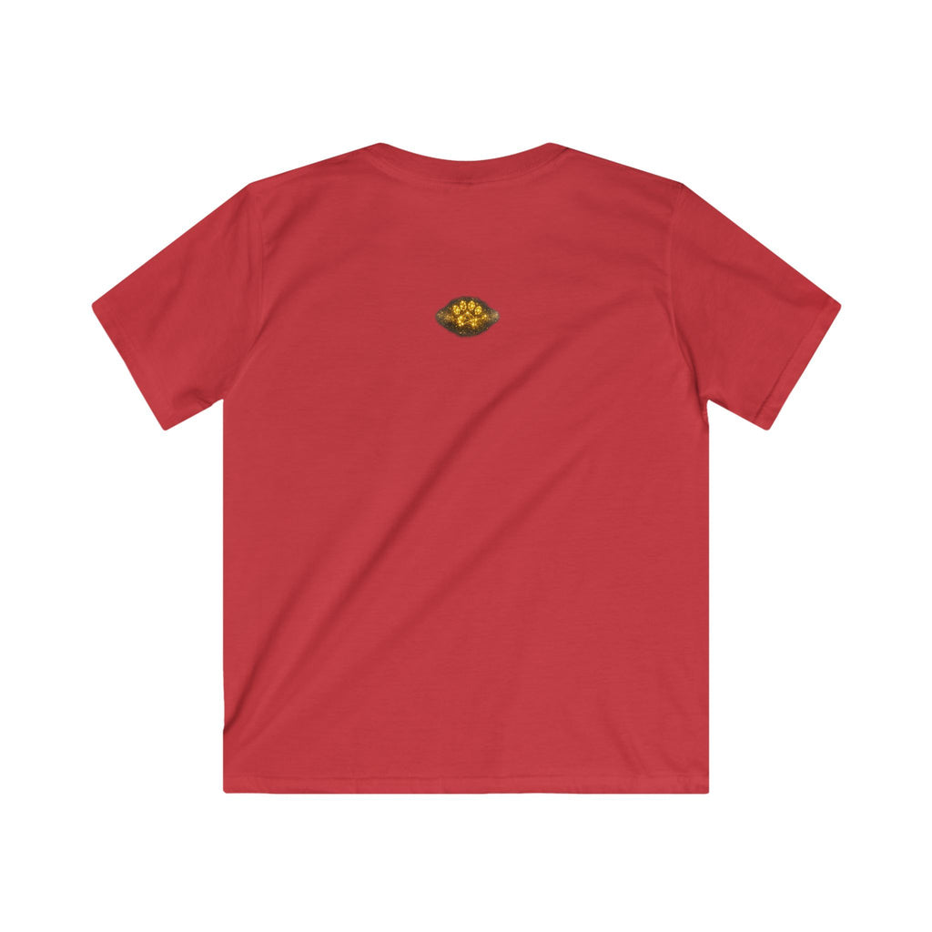 Kids T‑Shirt — Magical Night Cat with Glowing Firefly Heart