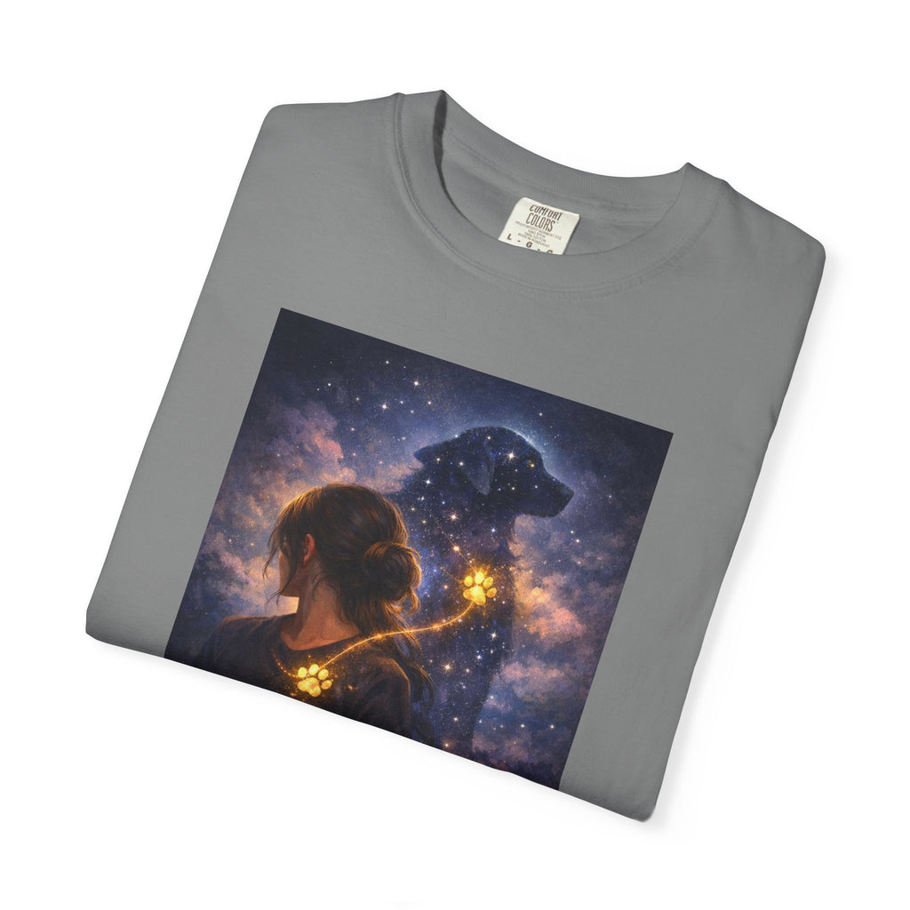 Constellation Lovers T-Shirt — Cosmic Couple Art Tee (Starry Night Embrace)