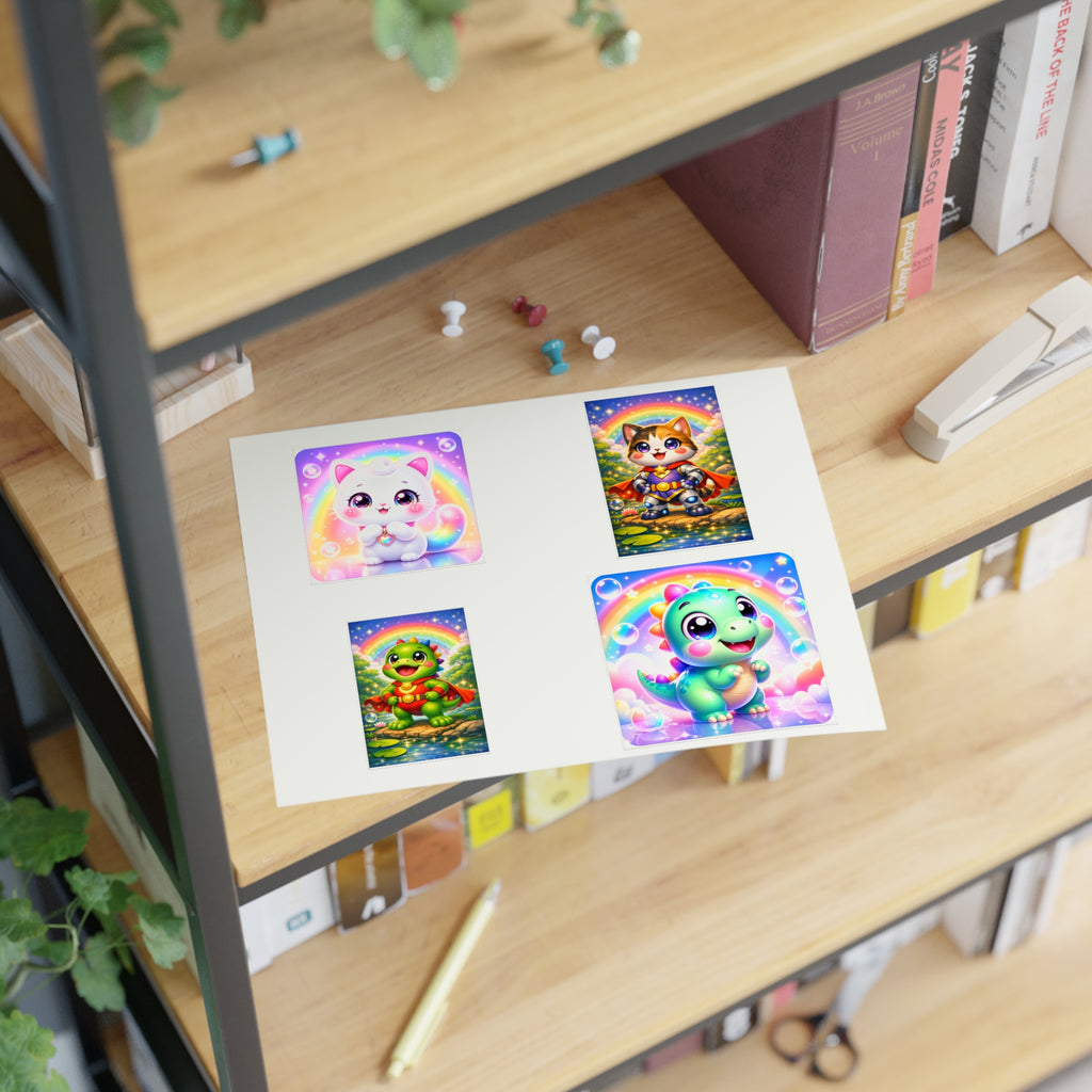 NanoBuddy Cat & Dino Stickers