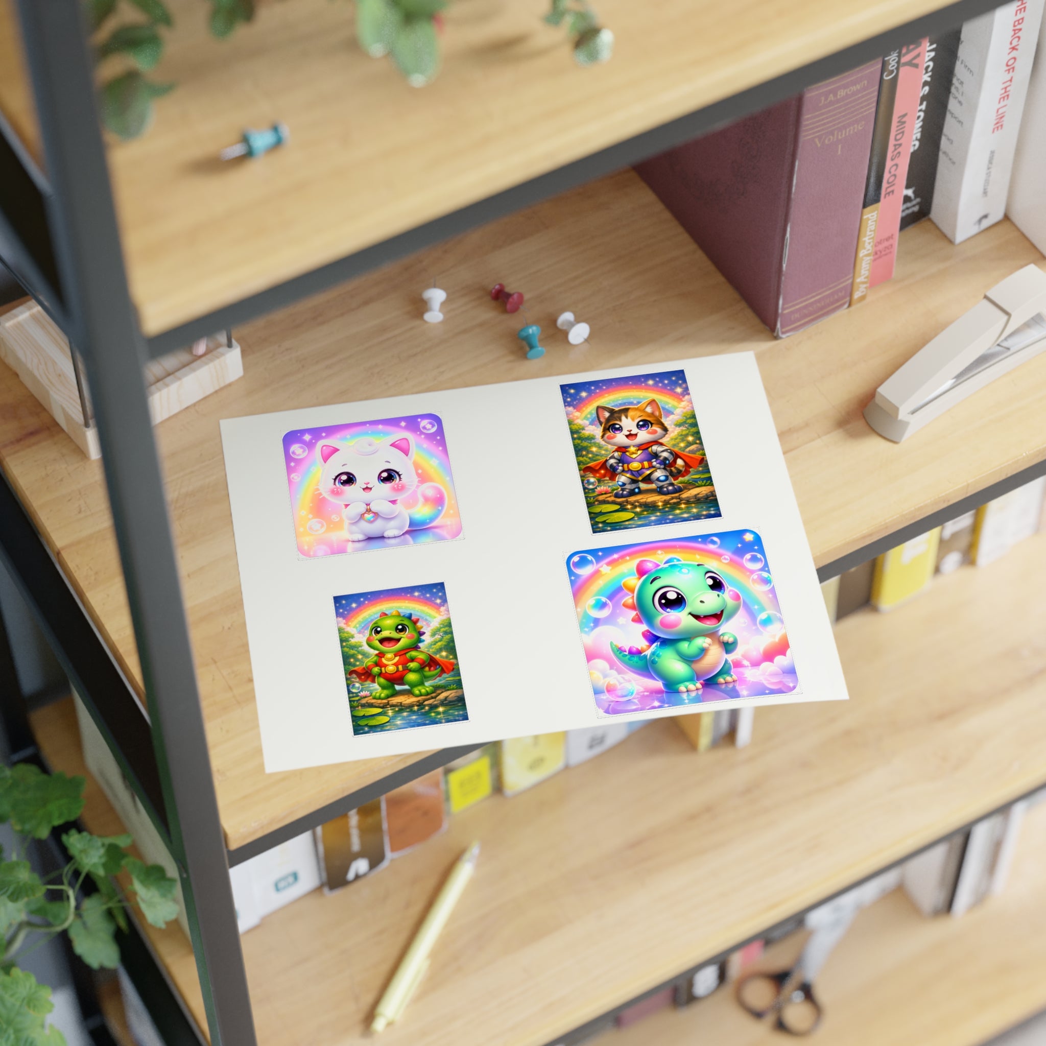 NanoBuddy Cat & Dino Stickers