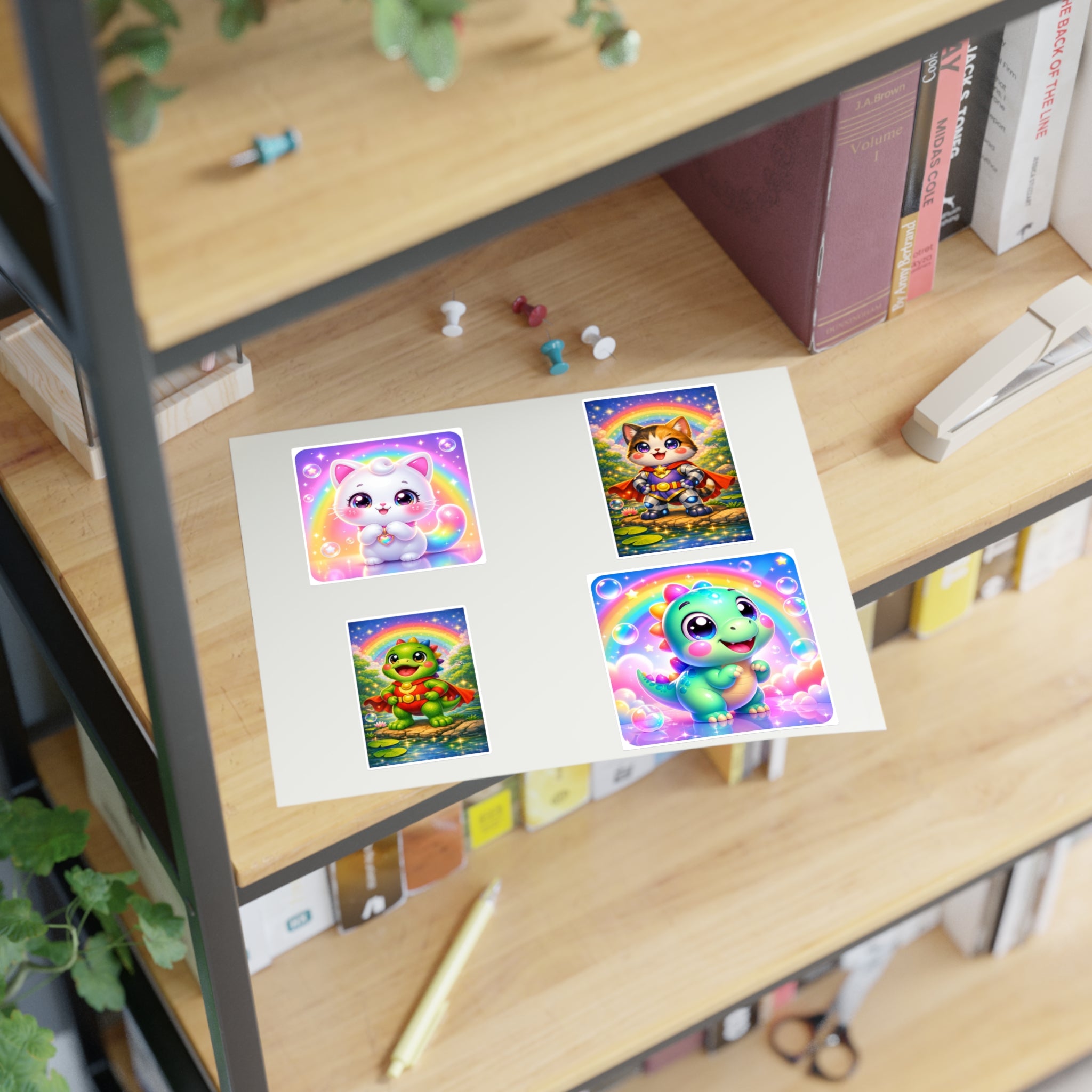 NanoBuddy Cat & Dino Stickers