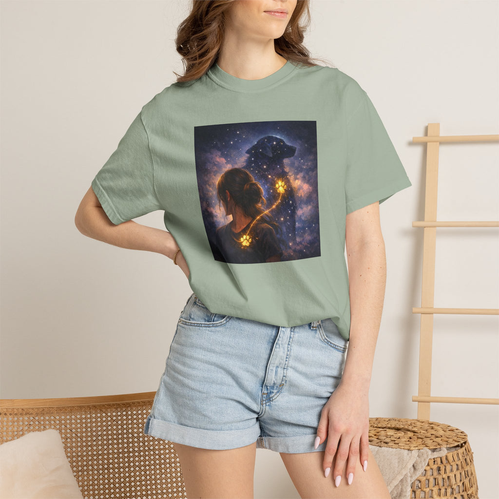 Constellation Lovers T-Shirt — Cosmic Couple Art Tee (Starry Night Embrace)