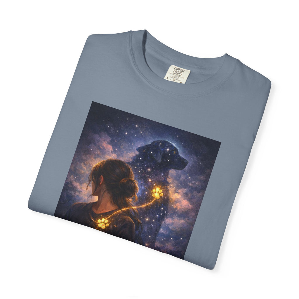 Constellation Lovers T-Shirt — Cosmic Couple Art Tee (Starry Night Embrace)