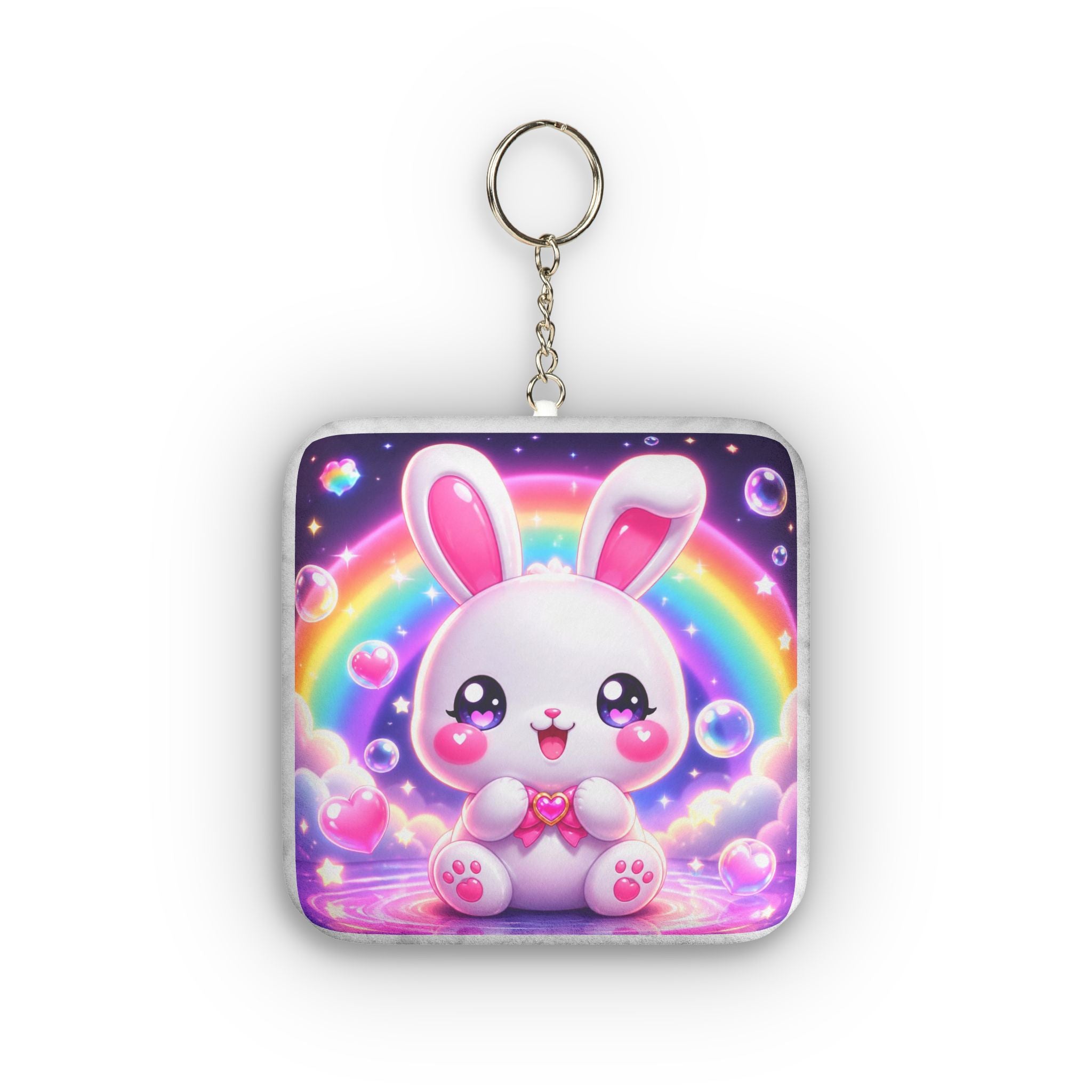 NanoBuddy Bunny Keychain – The Fluffiest NB Plush Charm You'll Want Everywhere