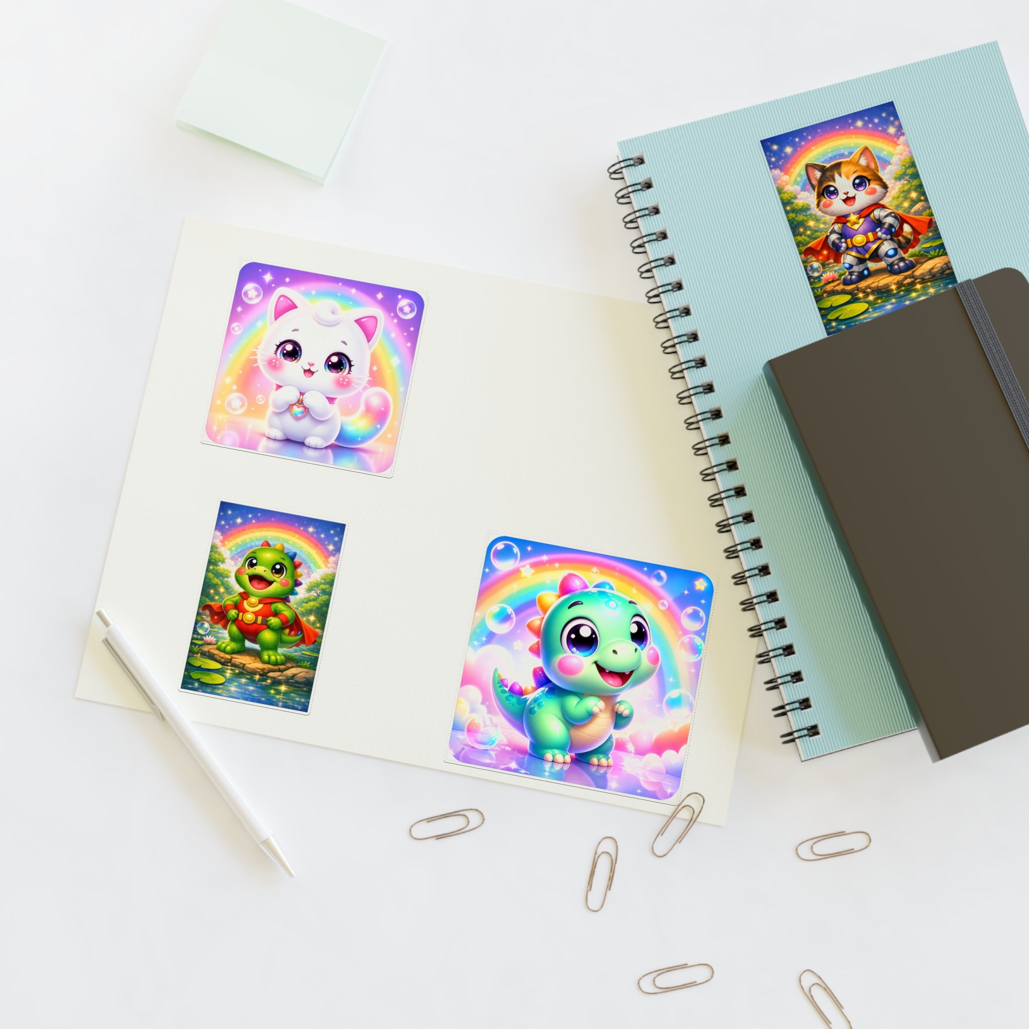 NanoBuddy Cat & Dino Stickers