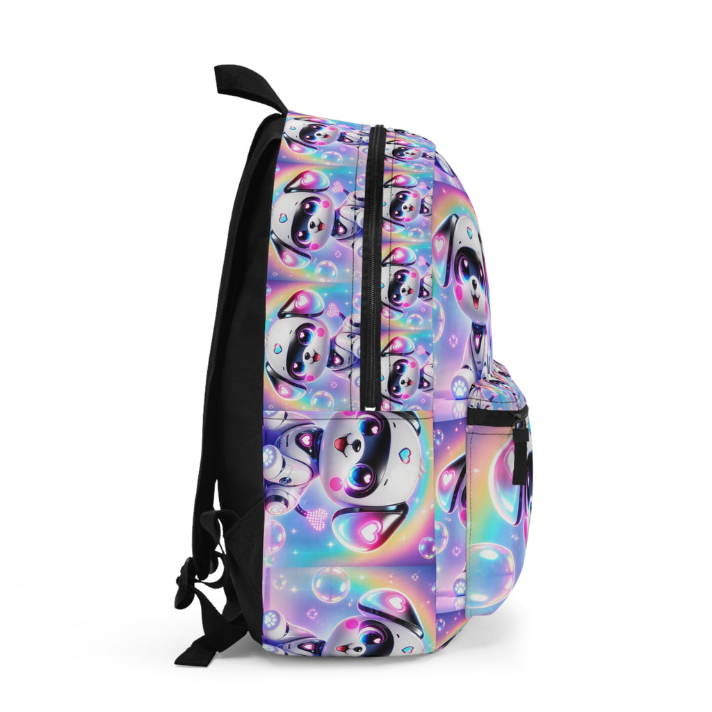 🤖 NanoBuddy Robot Pup™ Kids Backpack — Futuristic Bubble Pup (PreK–2nd)