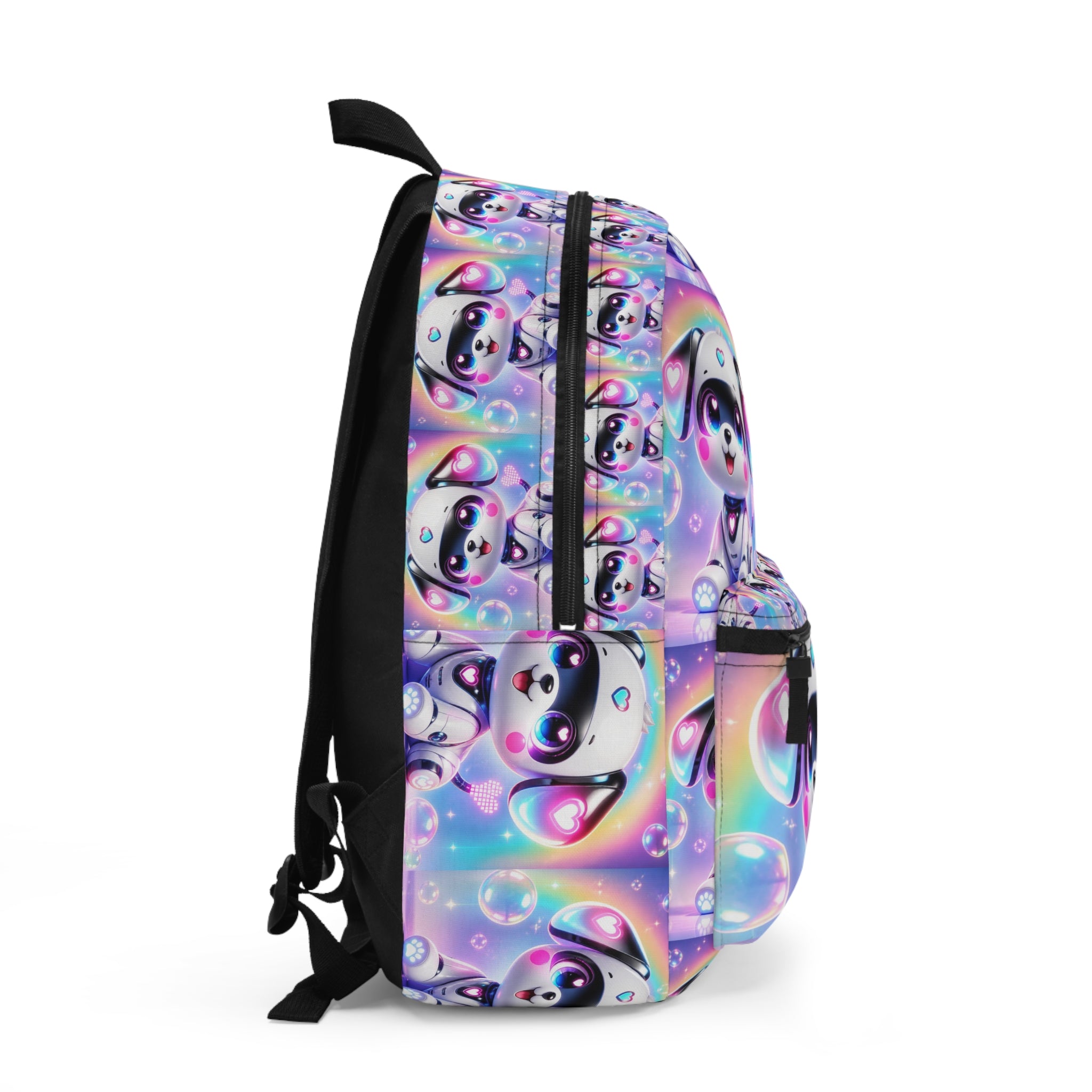 🤖 NanoBuddy Robot Pup™ Kids Backpack — Futuristic Bubble Pup (PreK–2nd)
