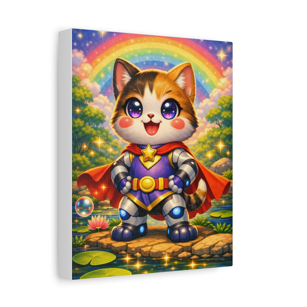 🐱 NanoBuddy Cat™ Kids Wall Art — Sweet Bubble Kitty Print (8×10)
