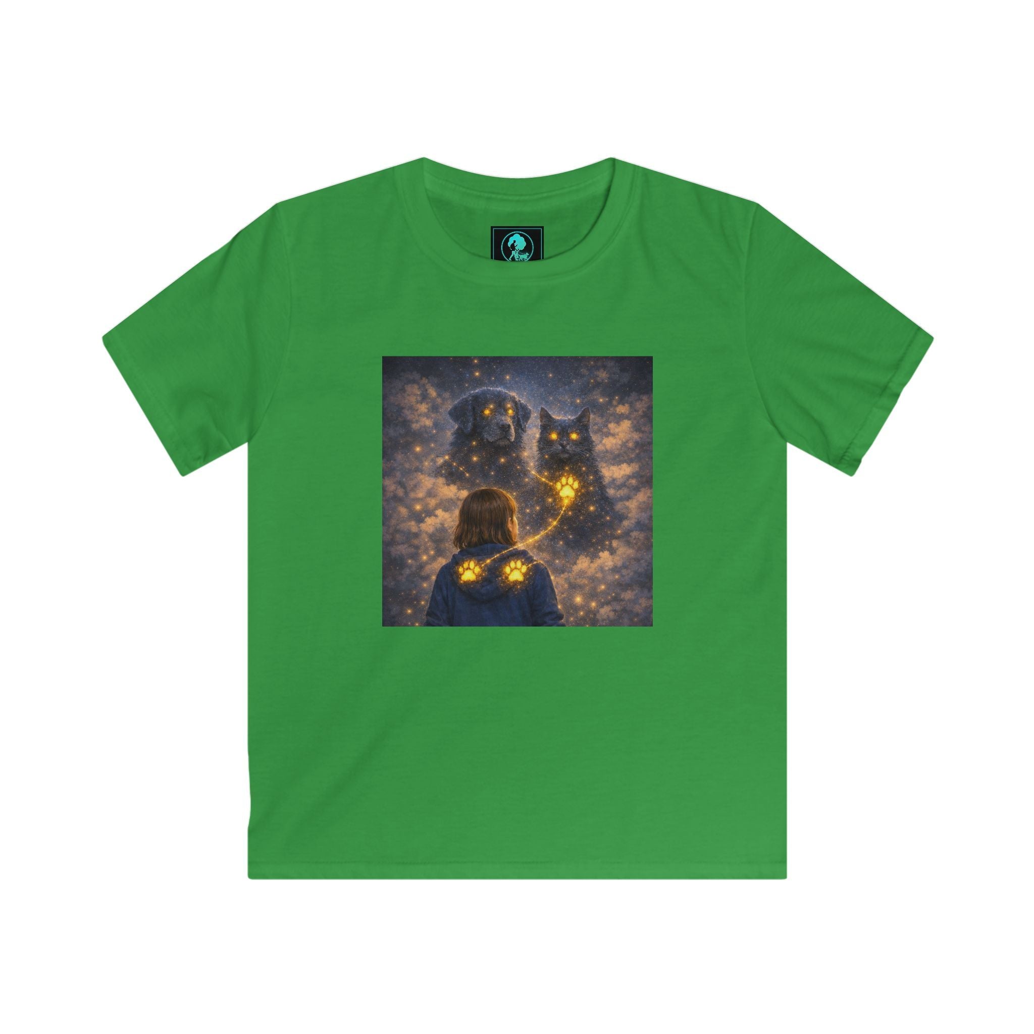 Kids Tee — Magical Night Owl & Girl Glow Design