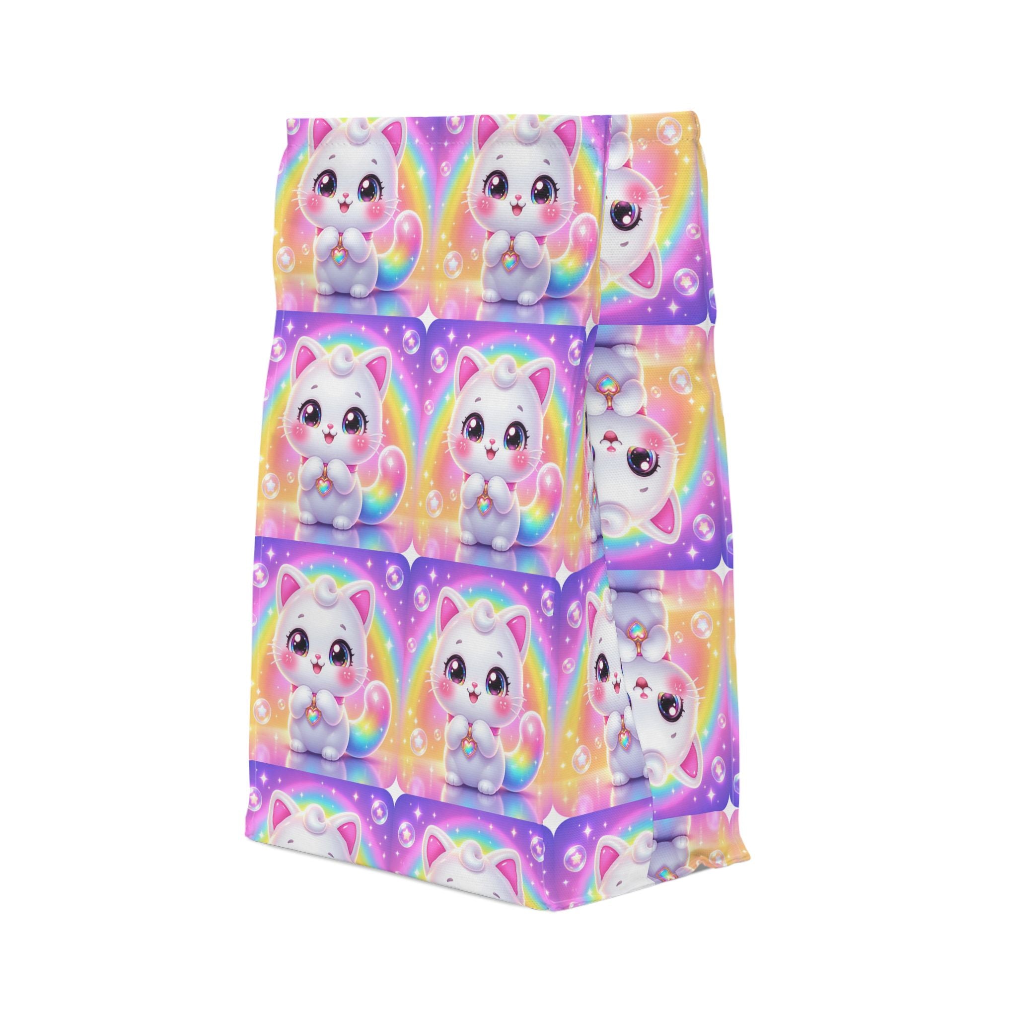🐱 NanoBuddy Cat™ Kids Lunch Bag — Sweet Bubble Kitty (PreK–2nd)