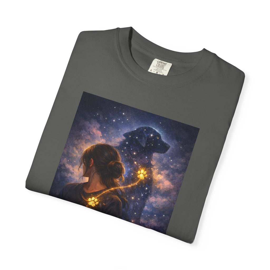 Constellation Lovers T-Shirt — Cosmic Couple Art Tee (Starry Night Embrace)