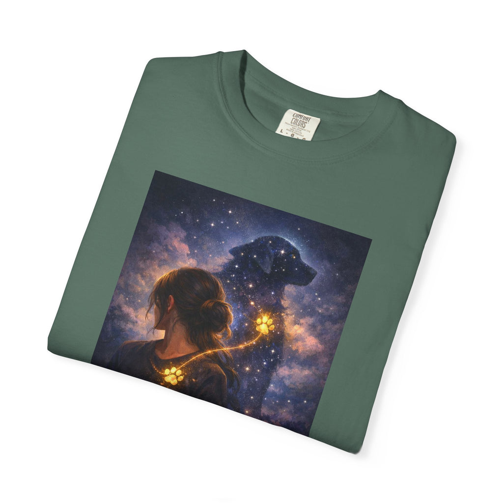 Constellation Lovers T-Shirt — Cosmic Couple Art Tee (Starry Night Embrace)