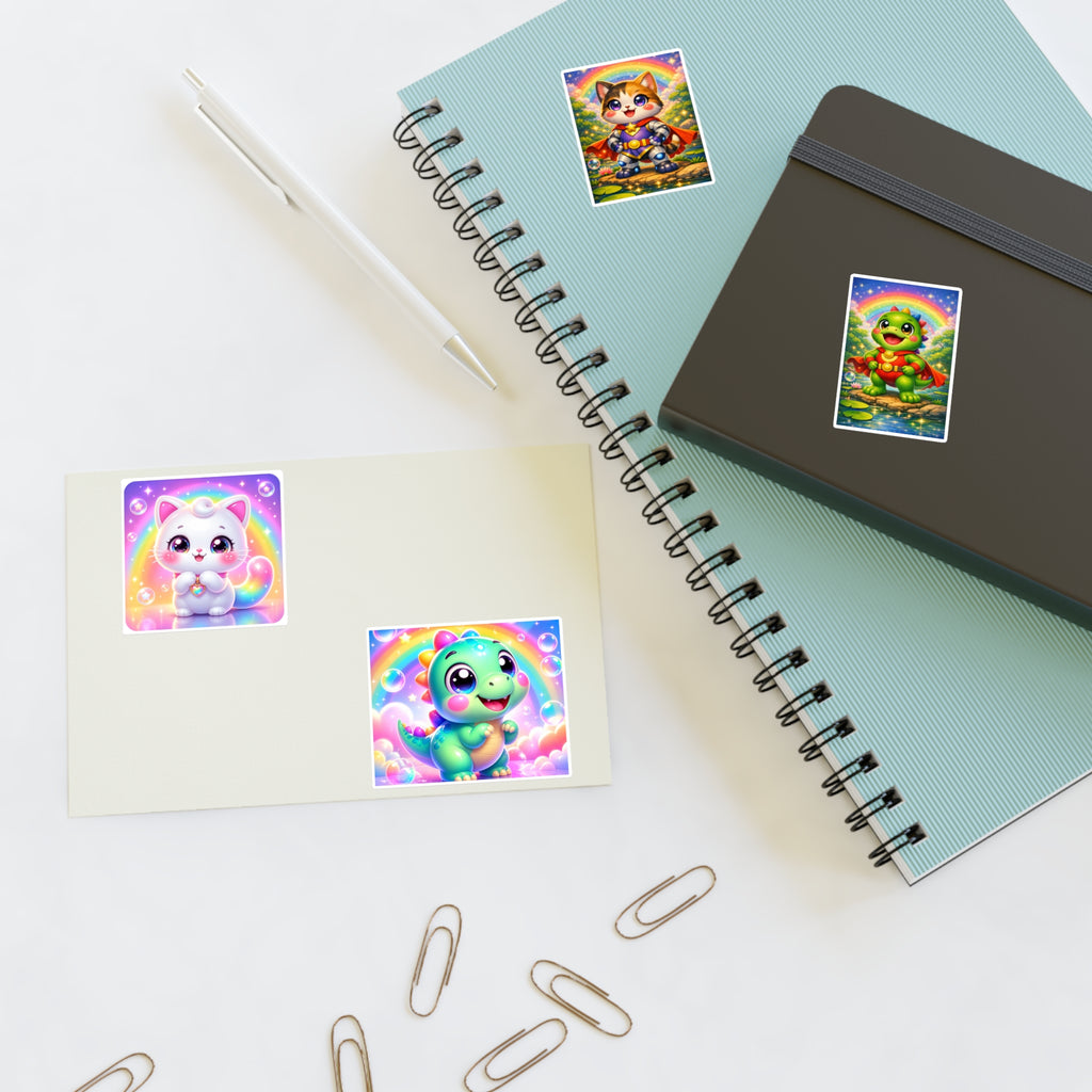 NanoBuddy Cat & Dino Stickers