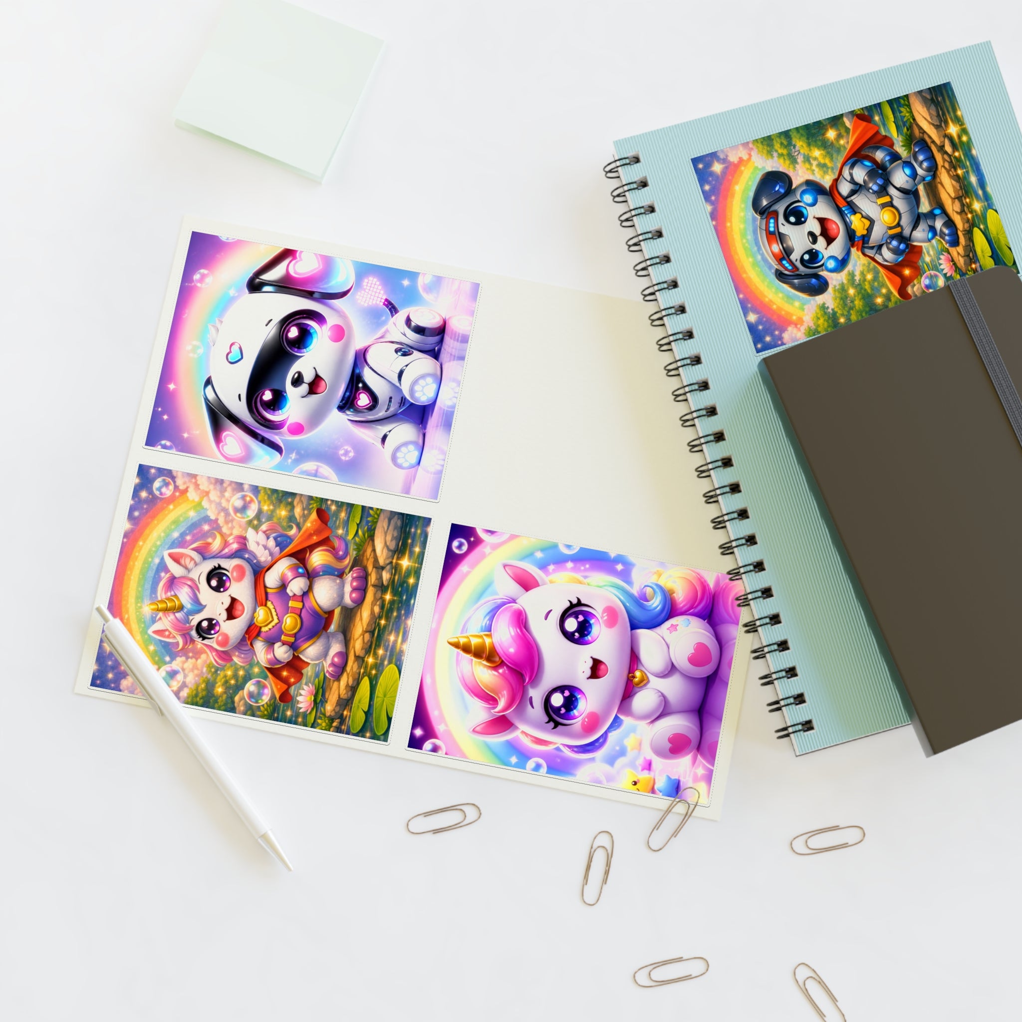 NanoBuddy Robo Pup & Unicorn Stickers