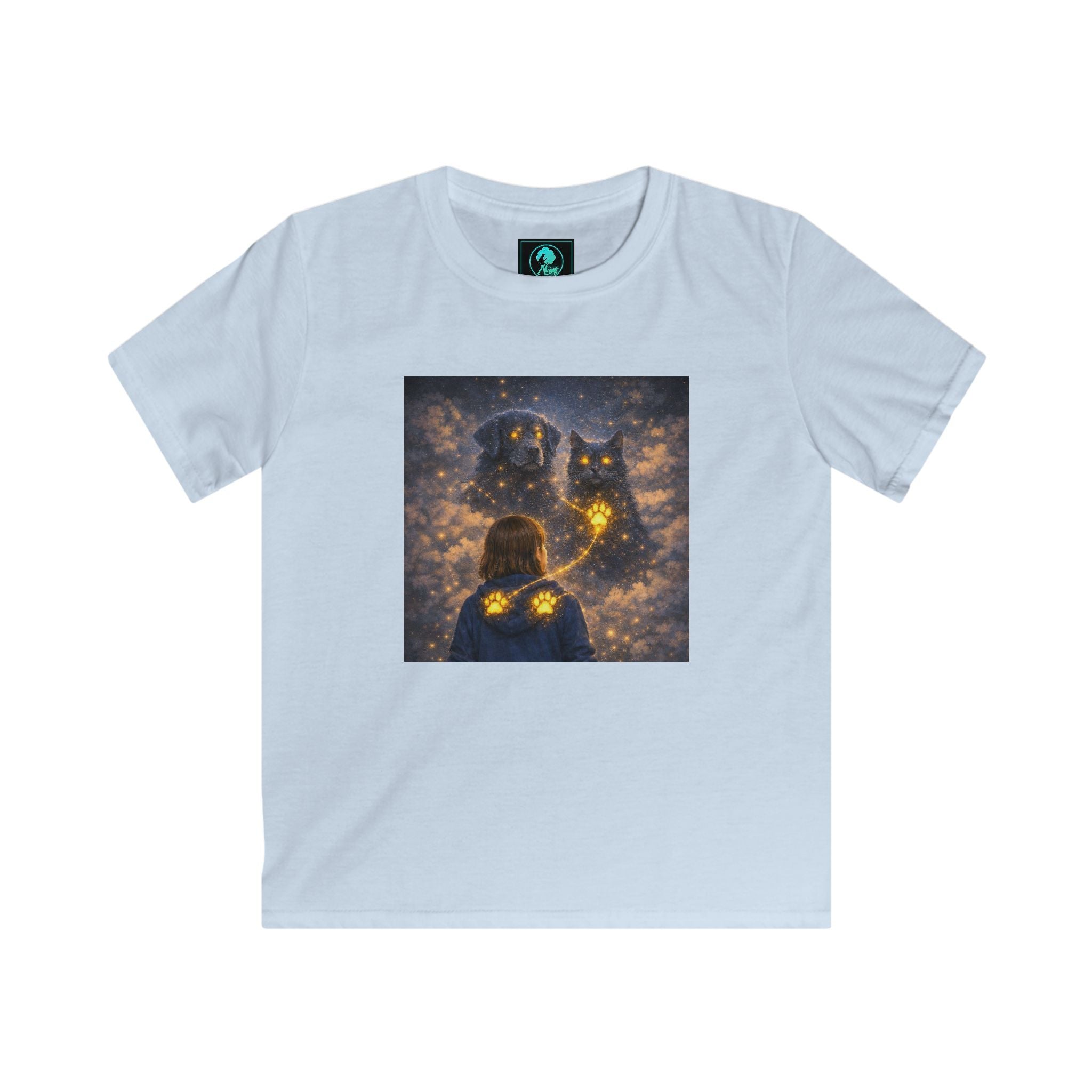 Kids Tee — Magical Night Owl & Girl Glow Design
