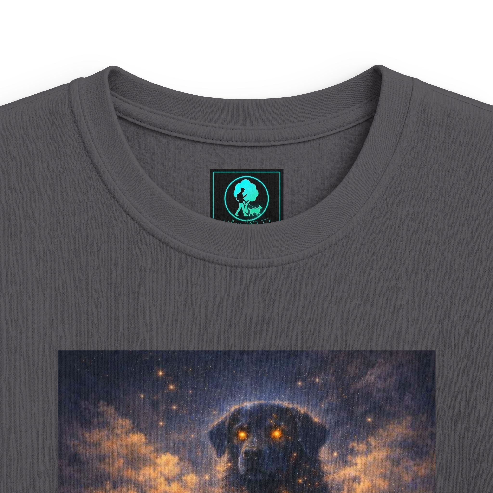 Kids Cosmic Dog Tee — Starry Night Pet Bond Youth T-Shirt