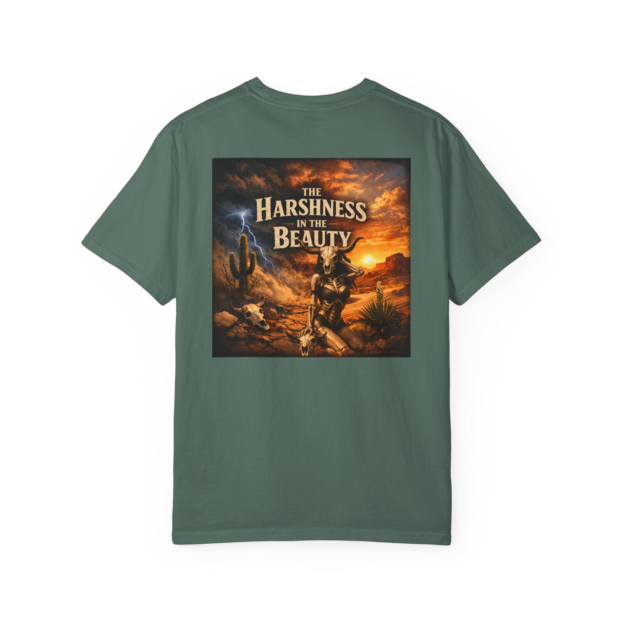 T-Shirt — "The Harshness in the Beauty" Desert Sunset Graphic Tee