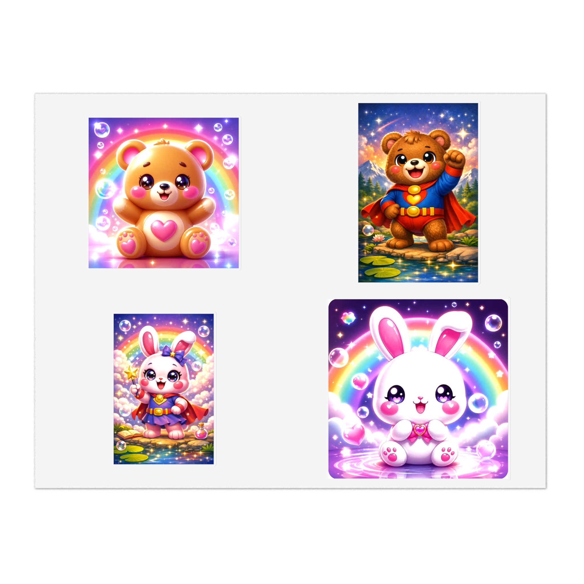 NanoBuddy Bear & Bunny Stickers