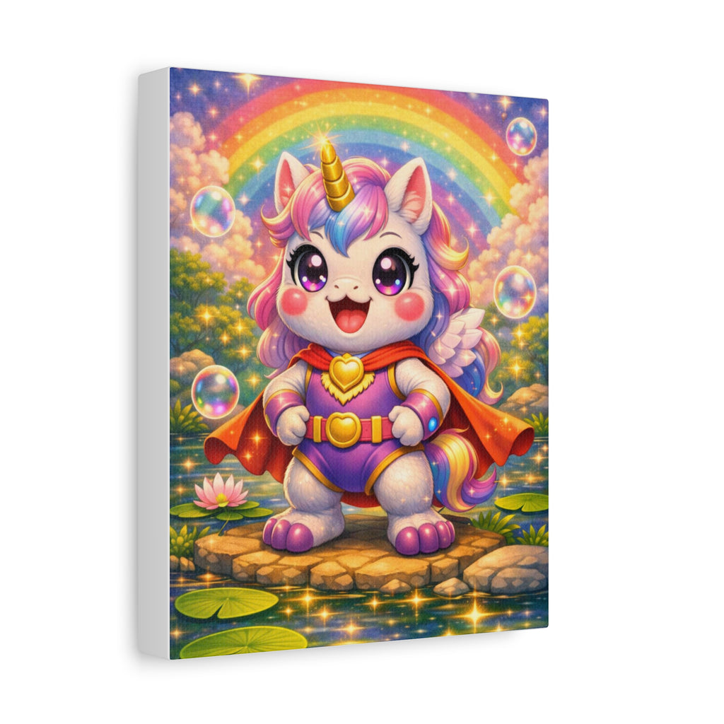🦄 NanoBuddy Unicorn™ Kids Wall Art — Magical Bubble Unicorn Print (8×10)