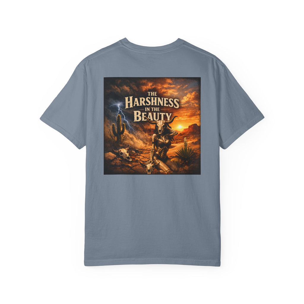 T-Shirt — "The Harshness in the Beauty" Desert Sunset Graphic Tee