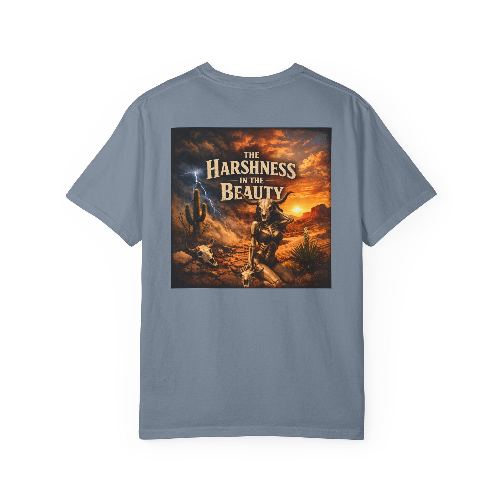 T-Shirt — "The Harshness in the Beauty" Desert Sunset Graphic Tee