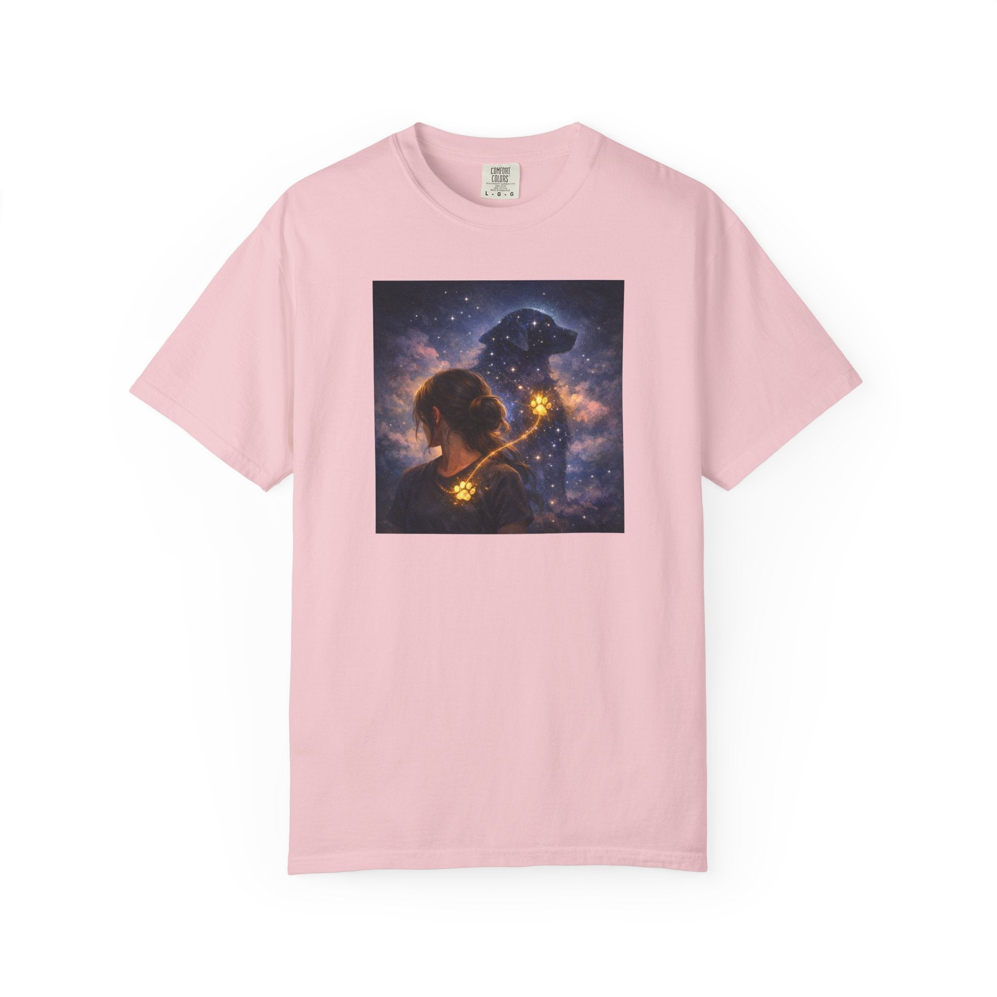 Constellation Lovers T-Shirt — Cosmic Couple Art Tee (Starry Night Embrace)