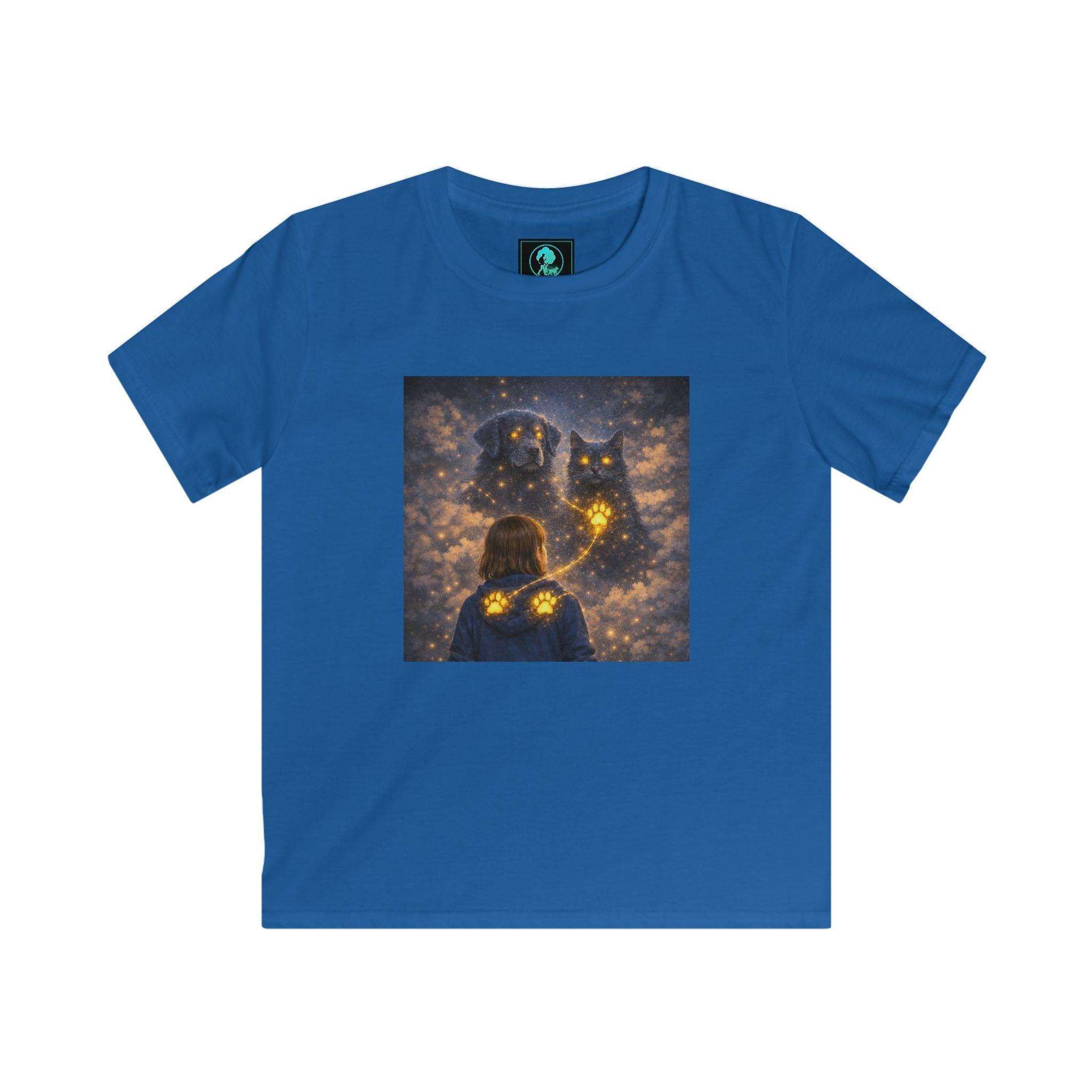 Kids Tee — Magical Night Owl & Girl Glow Design