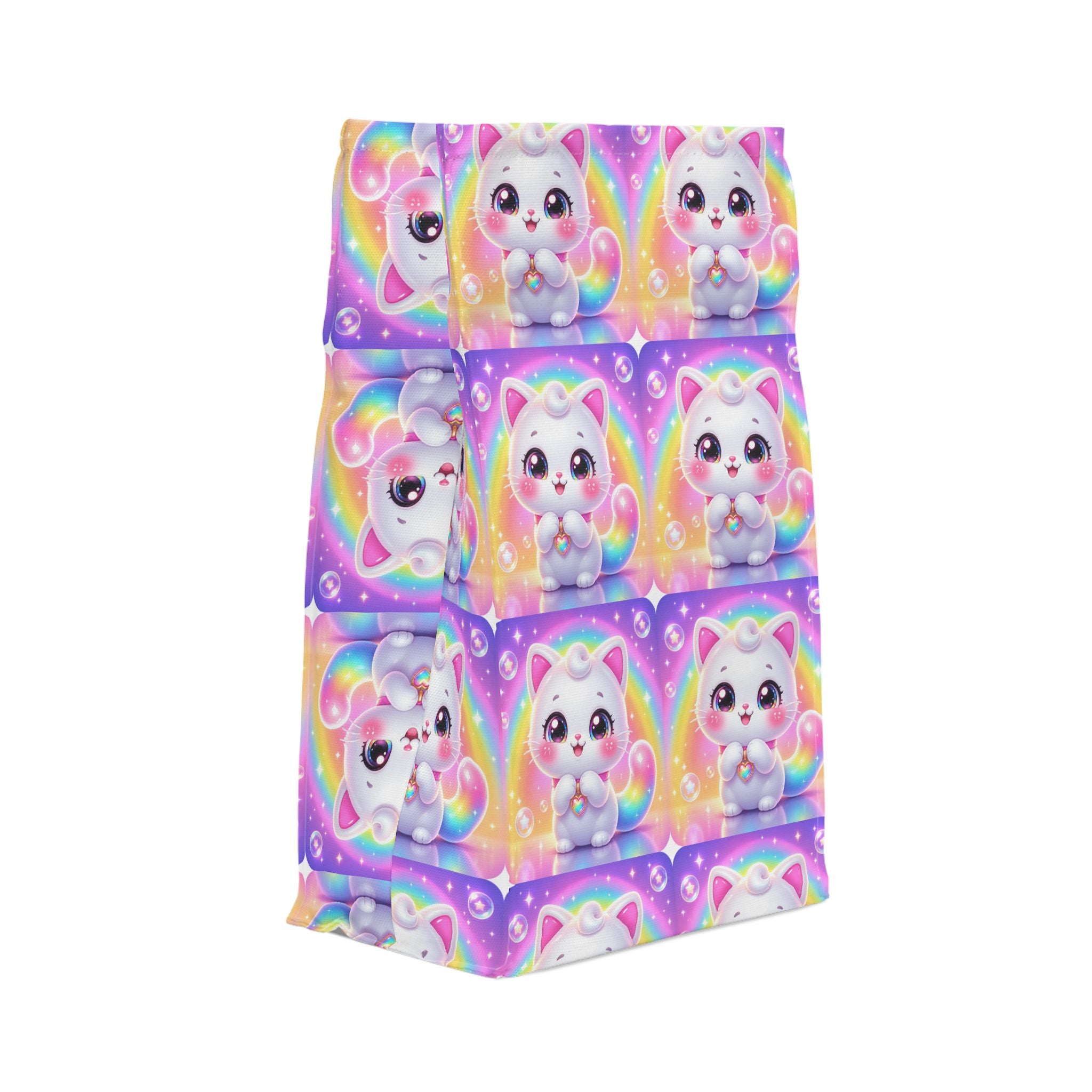 🐱 NanoBuddy Cat™ Kids Lunch Bag — Sweet Bubble Kitty (PreK–2nd)