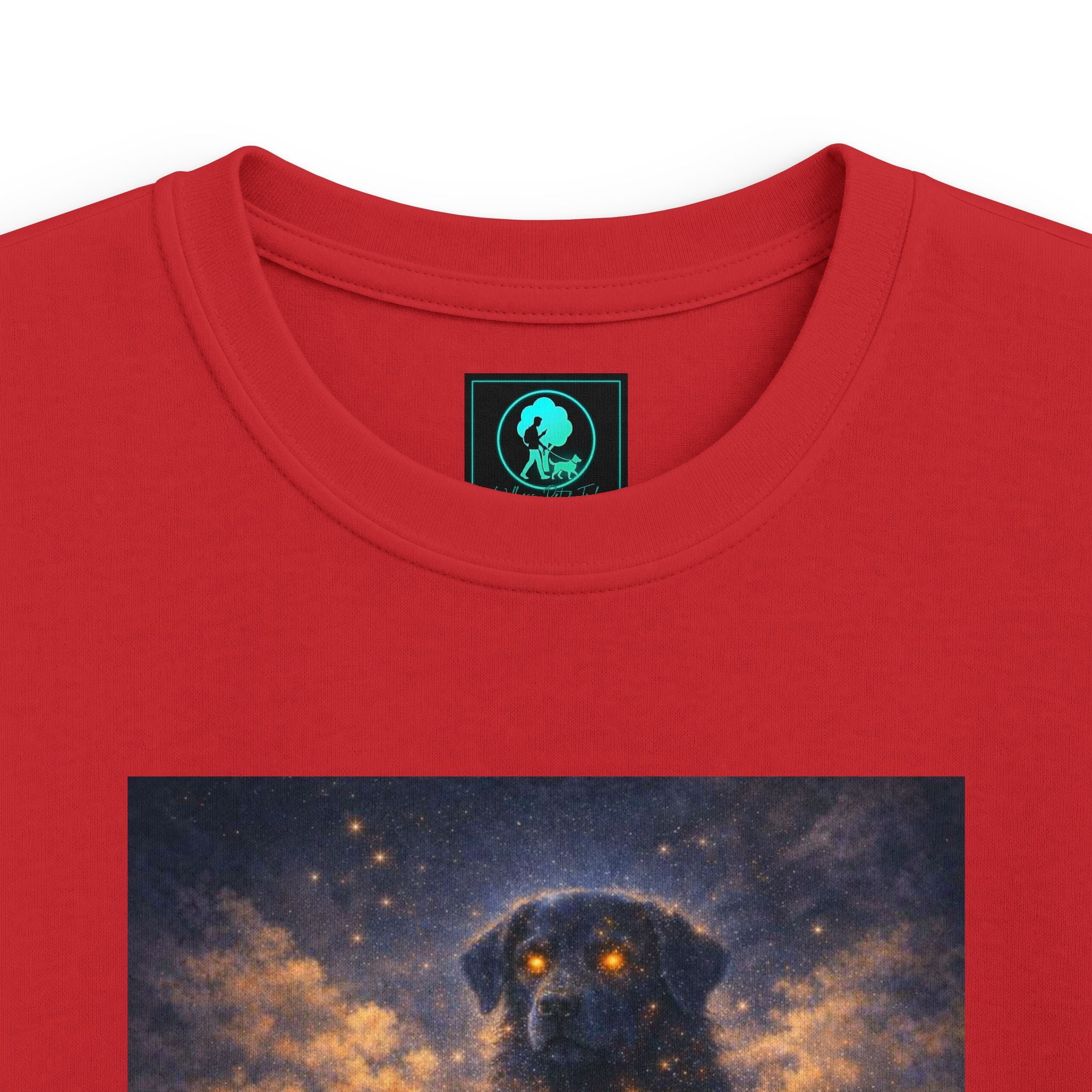 Kids Cosmic Dog Tee — Starry Night Pet Bond Youth T-Shirt