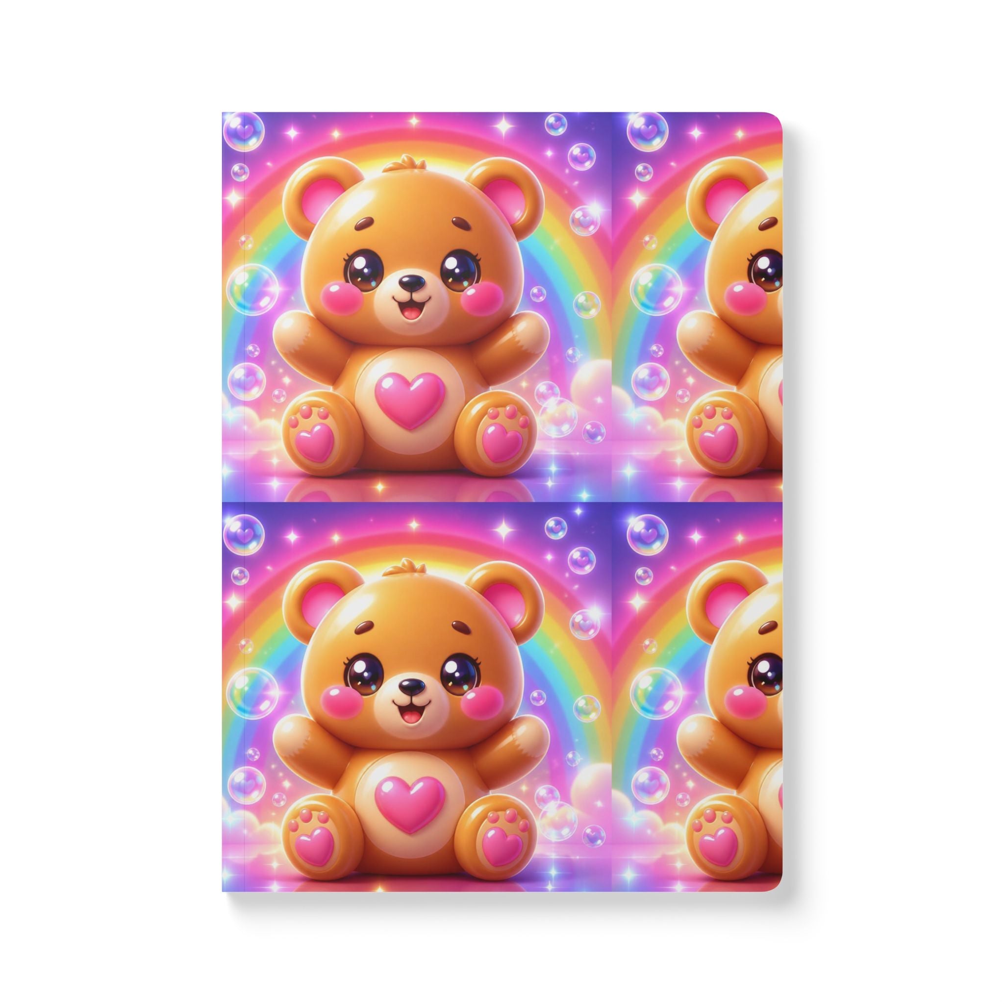 🧸 NanoBuddy Bear™ Kids Mini Notebook — Cozy Bubble Bear (PreK–2nd)