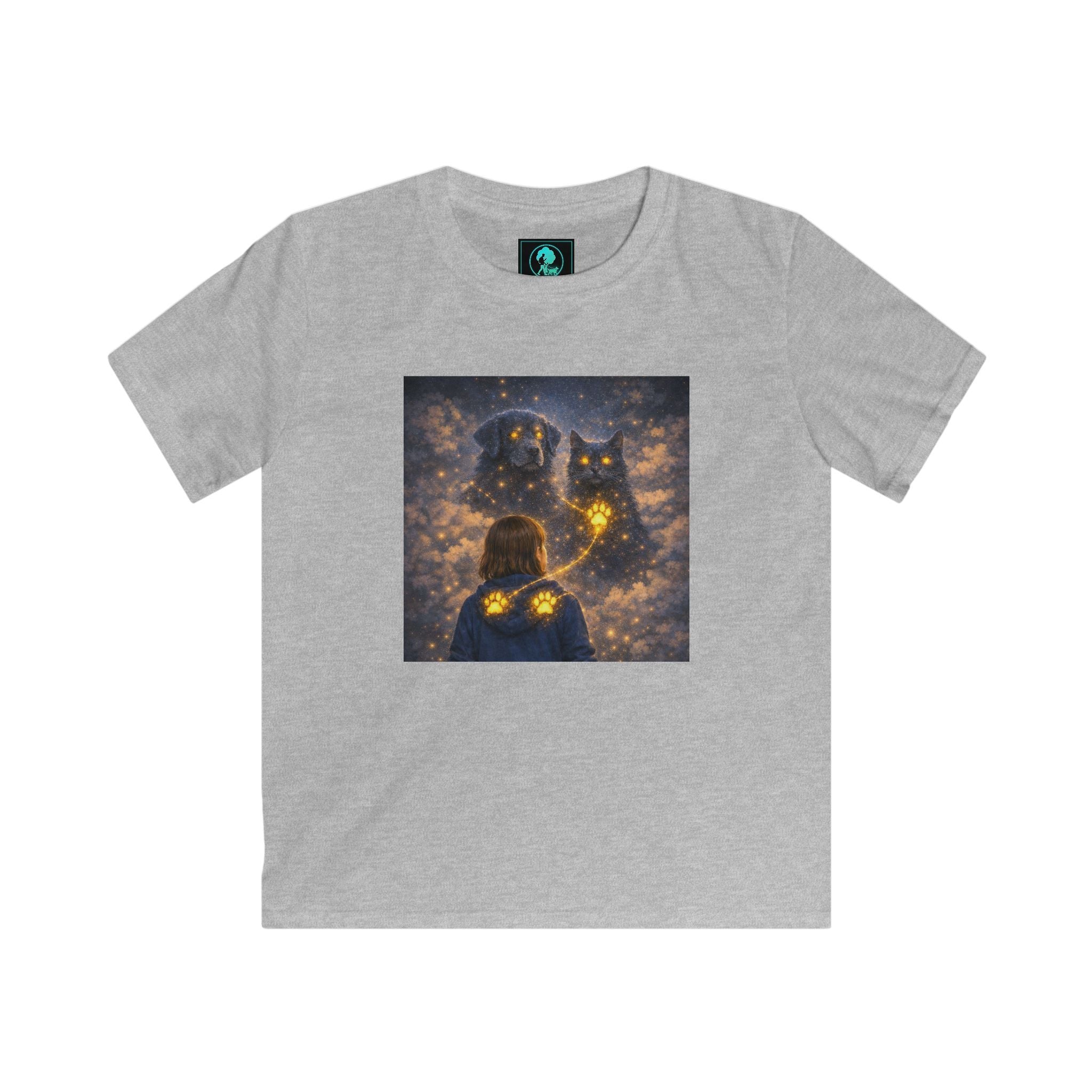 Kids Tee — Magical Night Owl & Girl Glow Design