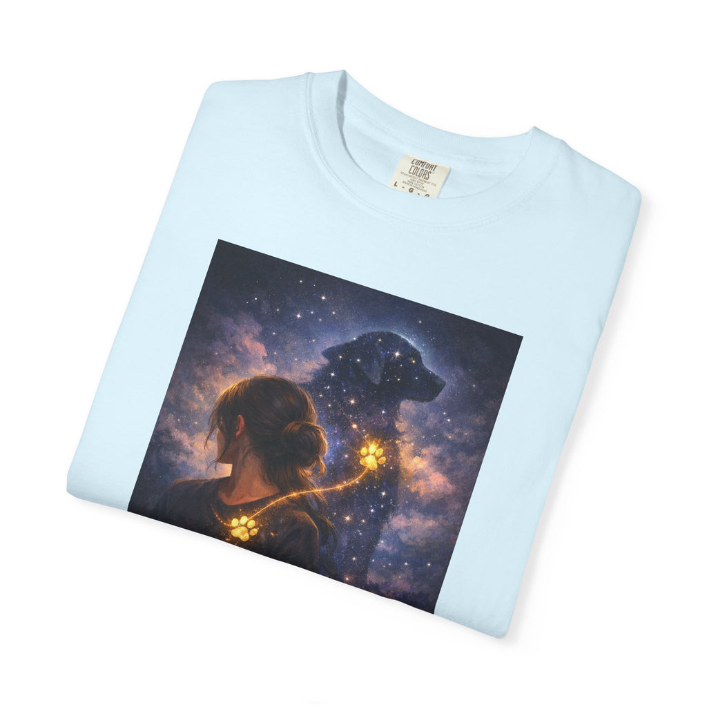 Constellation Lovers T-Shirt — Cosmic Couple Art Tee (Starry Night Embrace)