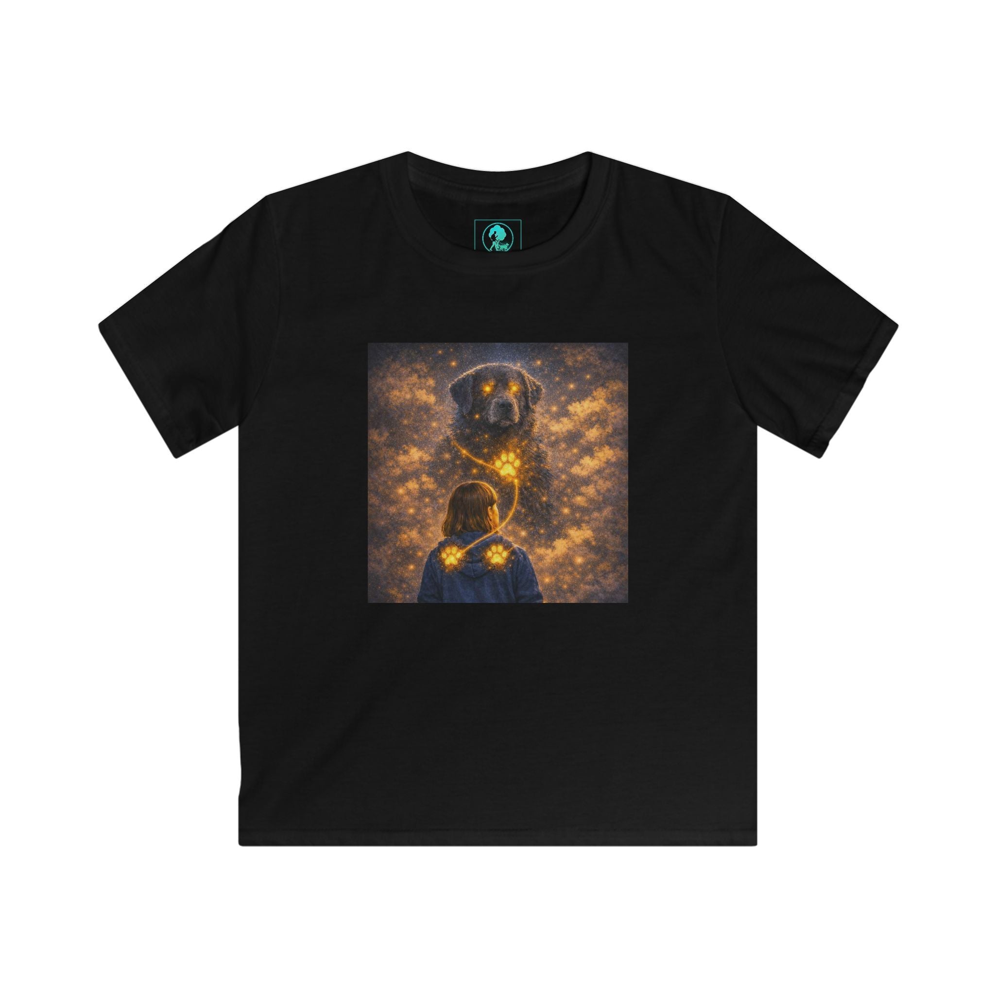 Kids T‑Shirt - Golden Firefly Night Illustration (Child Tee)