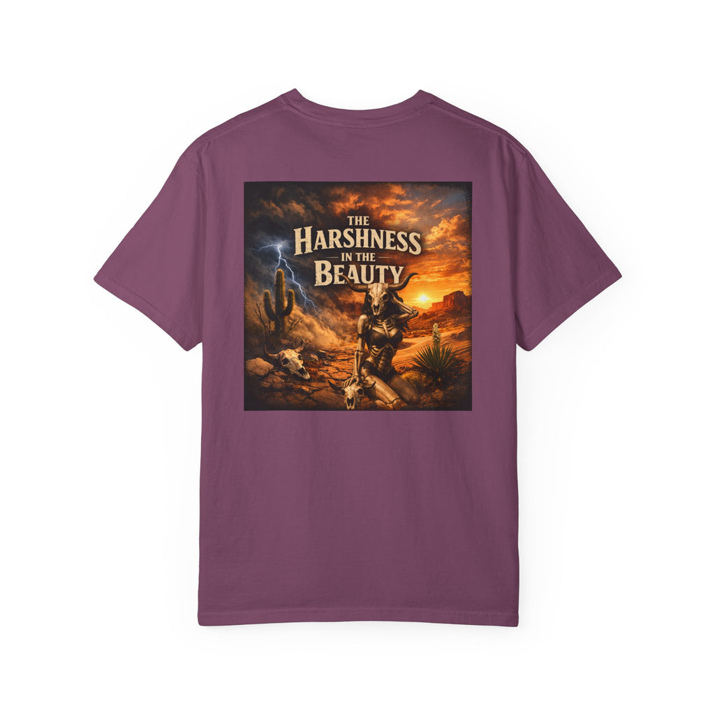 T-Shirt — "The Harshness in the Beauty" Desert Sunset Graphic Tee