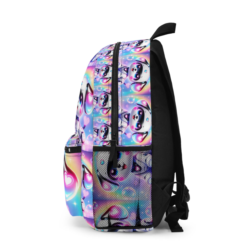 🤖 NanoBuddy Robot Pup™ Kids Backpack — Futuristic Bubble Pup (PreK–2nd)