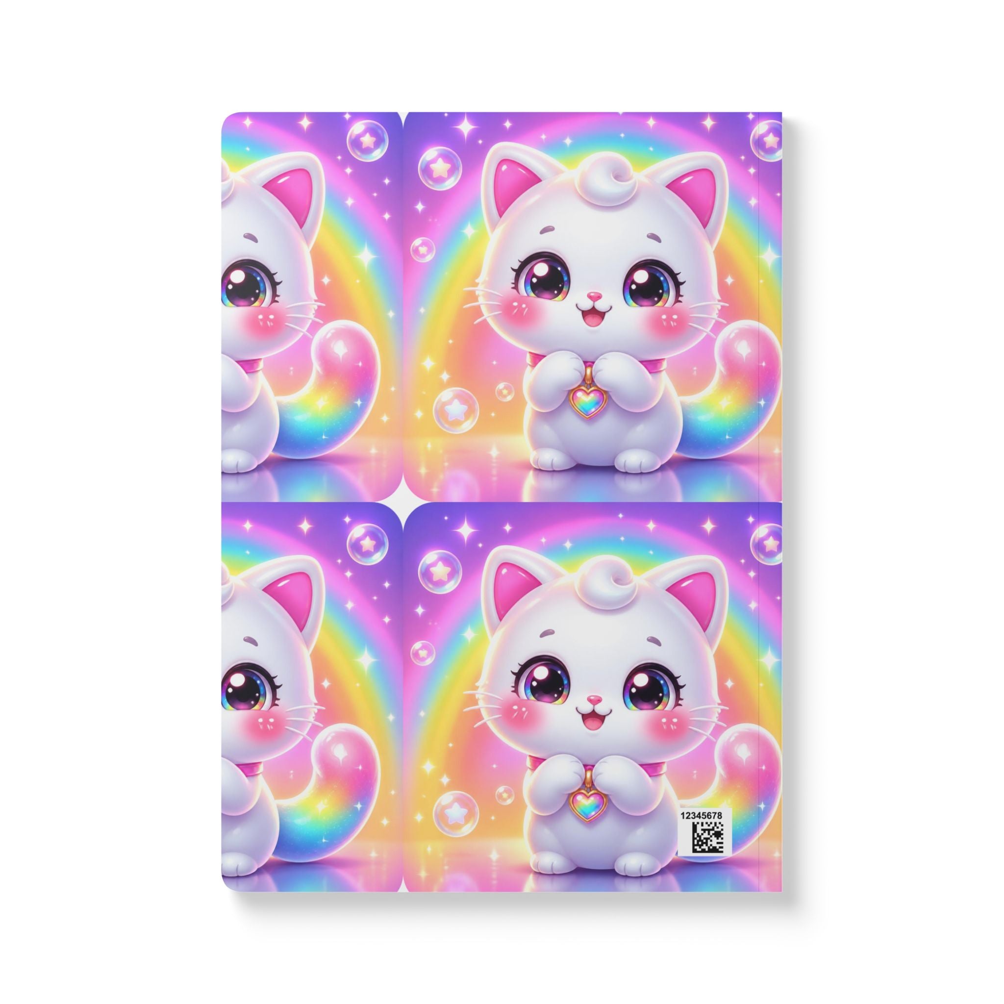 🐱 NanoBuddy Cat™ Kids Mini Notebook — Sweet Bubble Kitty (PreK–2nd)