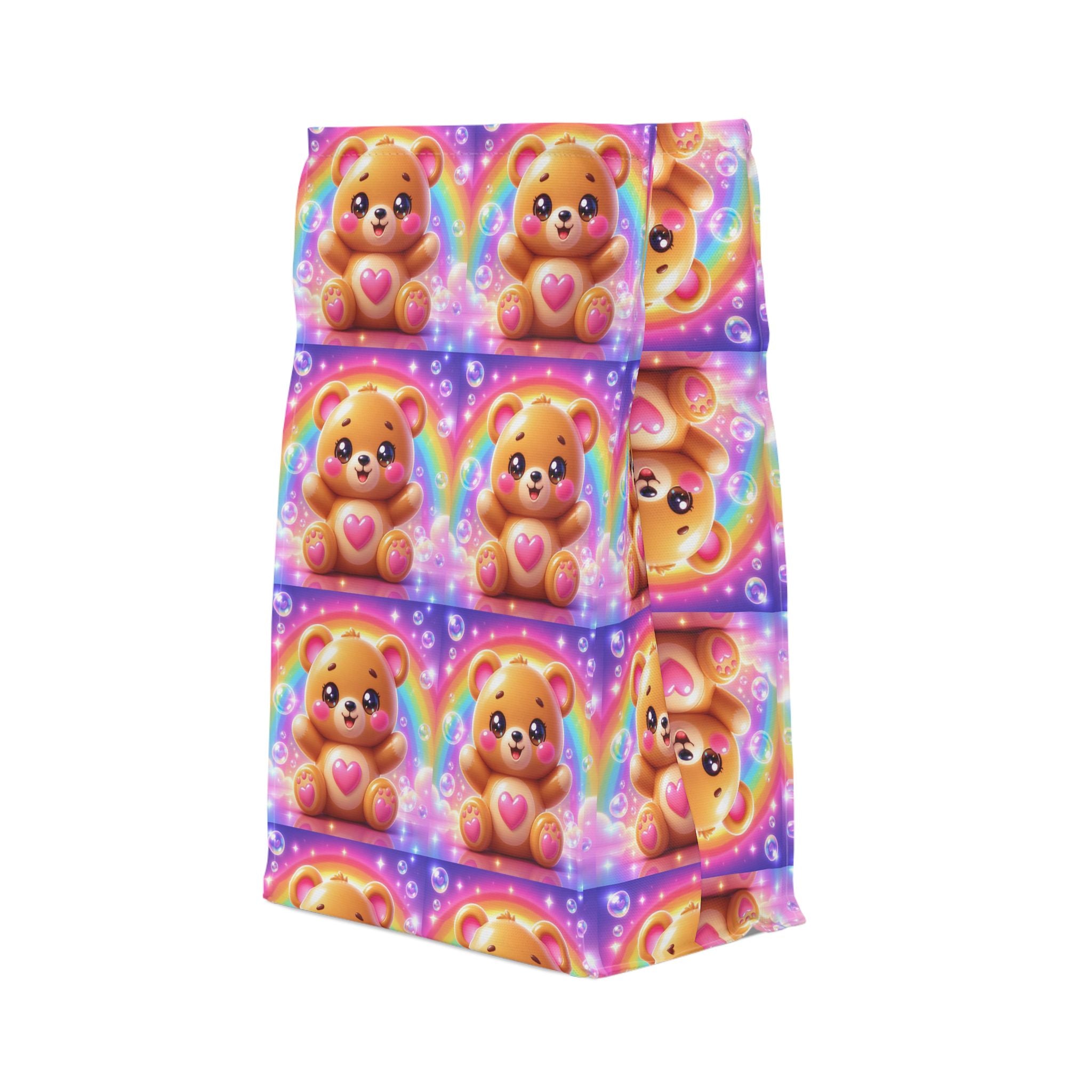 🧸 NanoBuddy Bear™ Kids Lunch Bag — Cozy Bubble Bear (PreK–2nd)