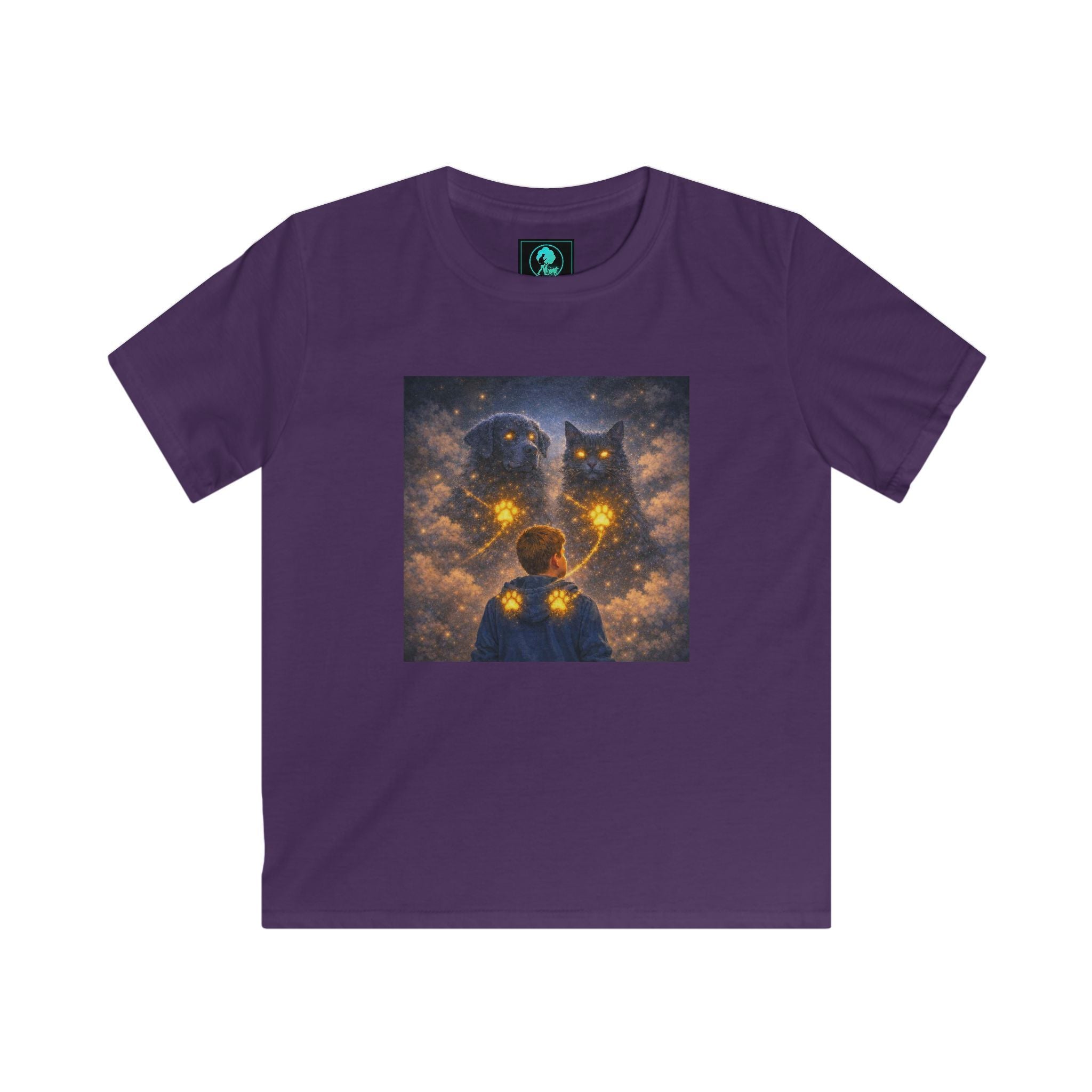 Kids Tee — Magical Night Owls Constellation Design